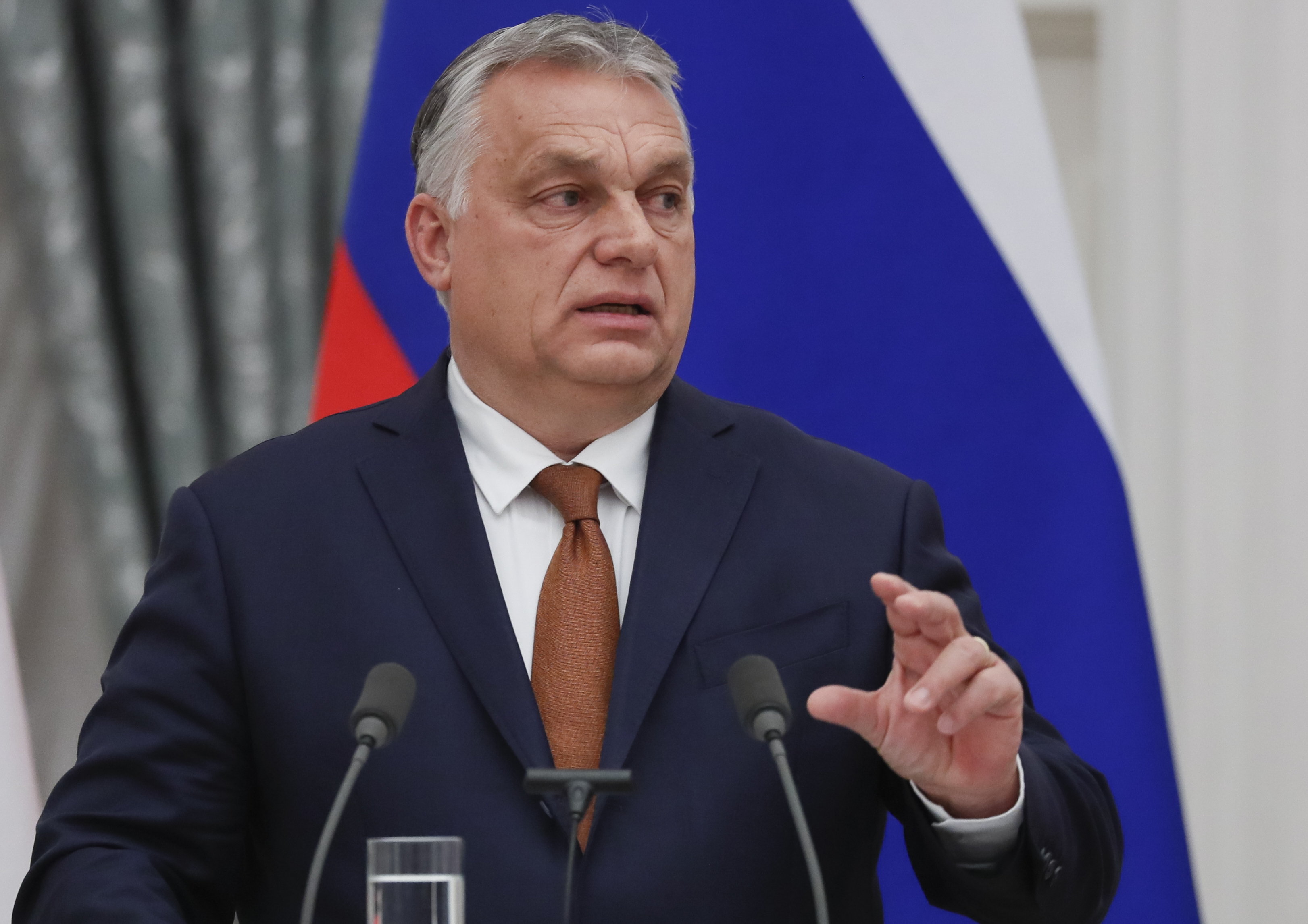 Russian President Vladimir Putin meets with Hungarian Prime Minister Viktor Orban