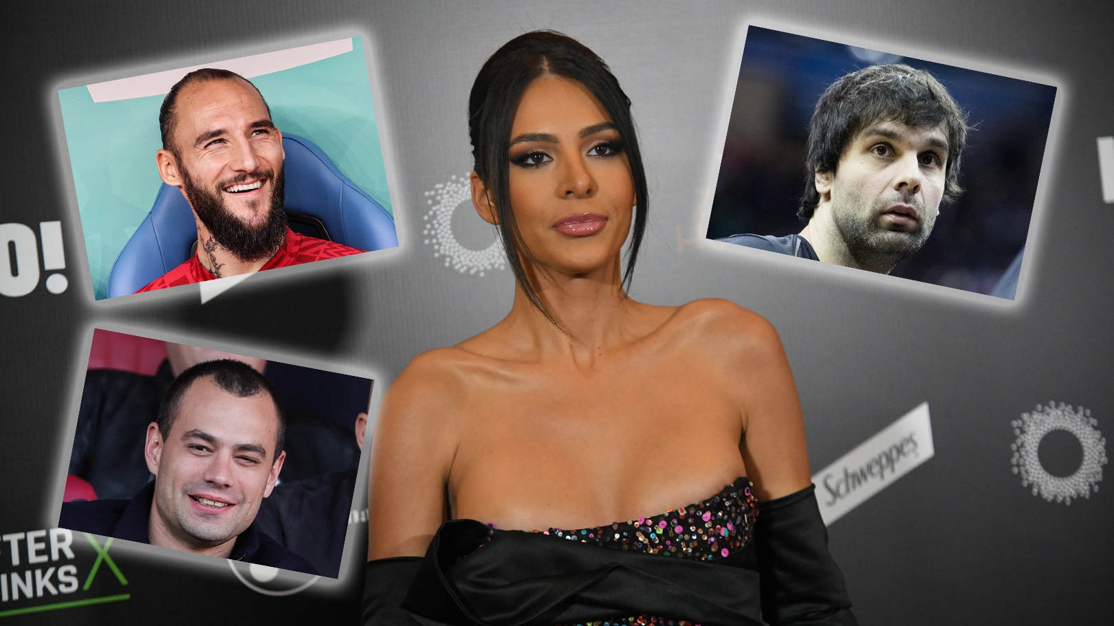 Anastasija Ražnatović, Nemanja Gudelj, Miloš Teodosić, Kostadin Terzić, kombo Foto: Nemanja Jovanović/Nova.rs/ADIL BENAYACHE / Sipa Press / Profimedia/EPA-EFE/MICHAEL REYNOLDS/Srdjan Stevanovic/Starsport.rs ©