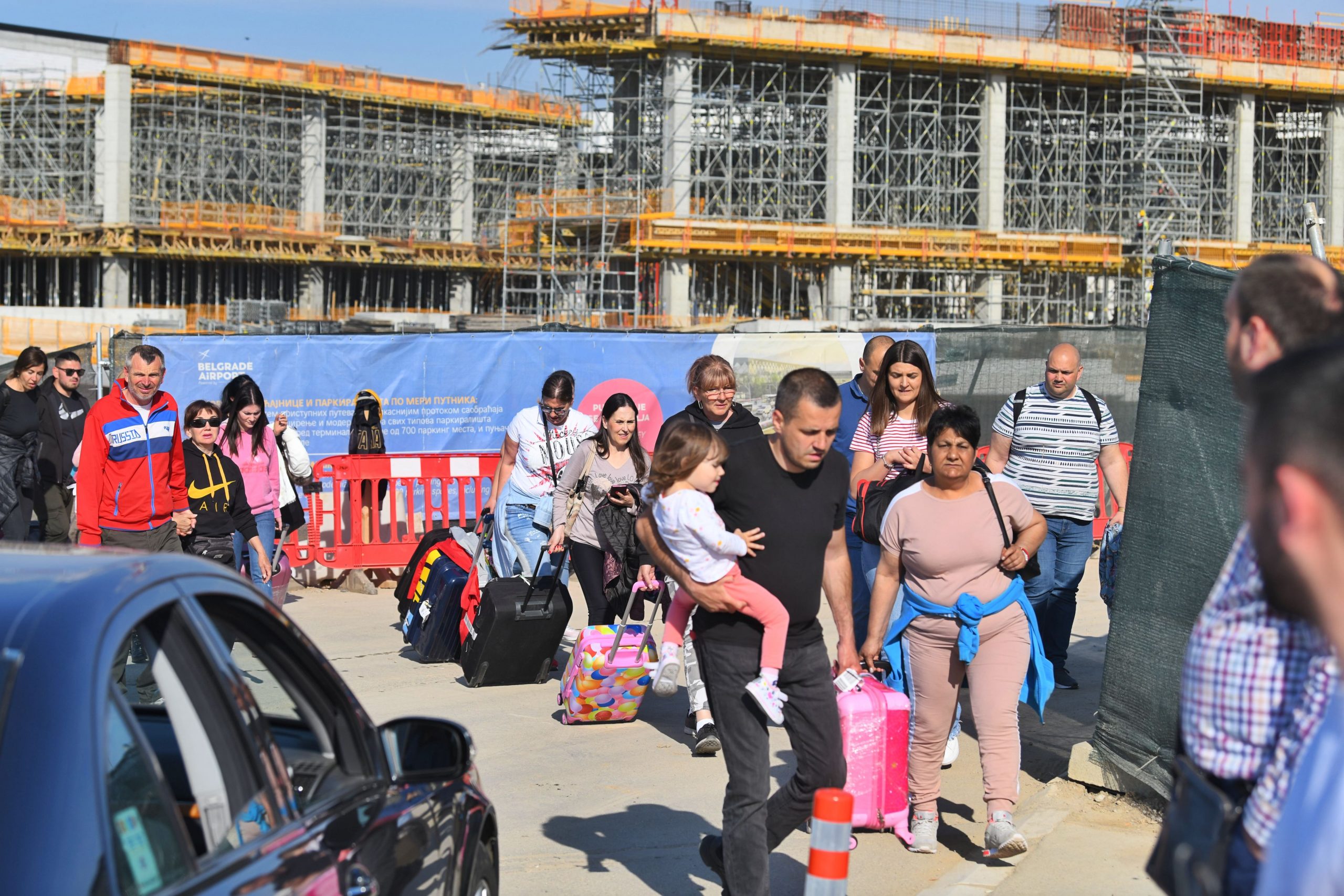 Beograd, 04.05.2022. Aerodrom Beograd" Nikola Tesla", radovi, haos, odlasci, dolasci, gradilište Foto: Goran Srdanov/Nova.rs