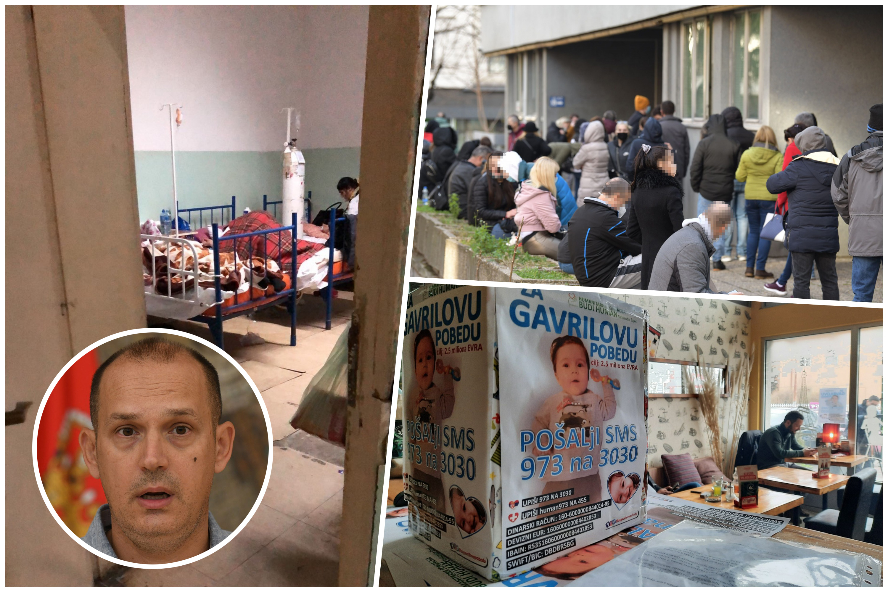 Sramote u zdravstvu, bolnica, kovid ambulanta, sms lečenje, Zlatibor Lončar, kombo Foto: Goran Srdanov, Aleksandra Petrović/Nova.rs
