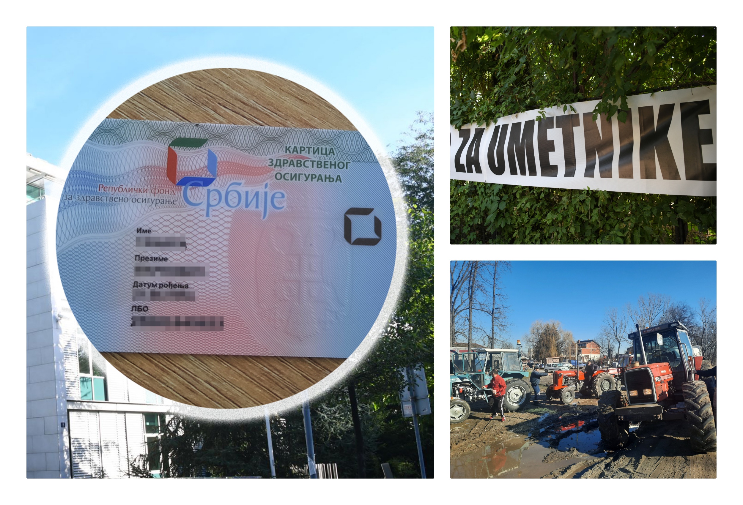 Zdravstvene knjizice, umetnici, poljoprivrednici kombo