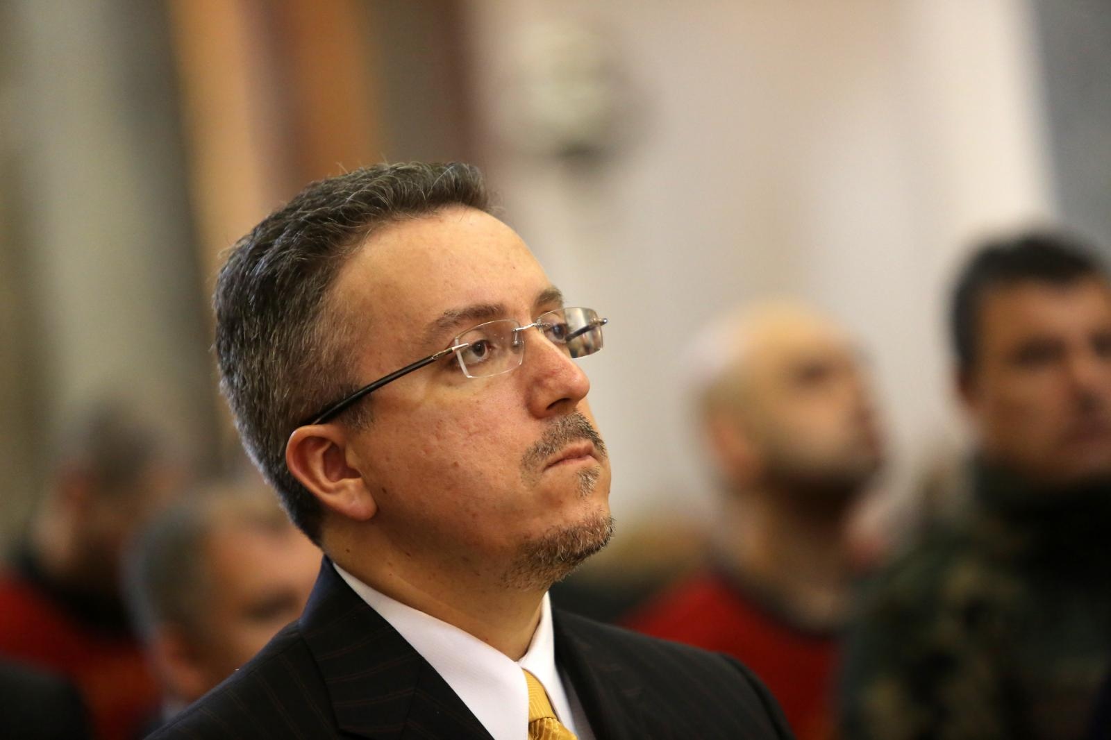 Luka Mišetić
24.11.2012., Zadar - General Ante Gotovina na misi u katedrali sv. Stosije koju je predvodio zadaski nadbiskup Zelimir Puljic. Luka Misetic. 
Photo: Filip Brala/PIXSELL