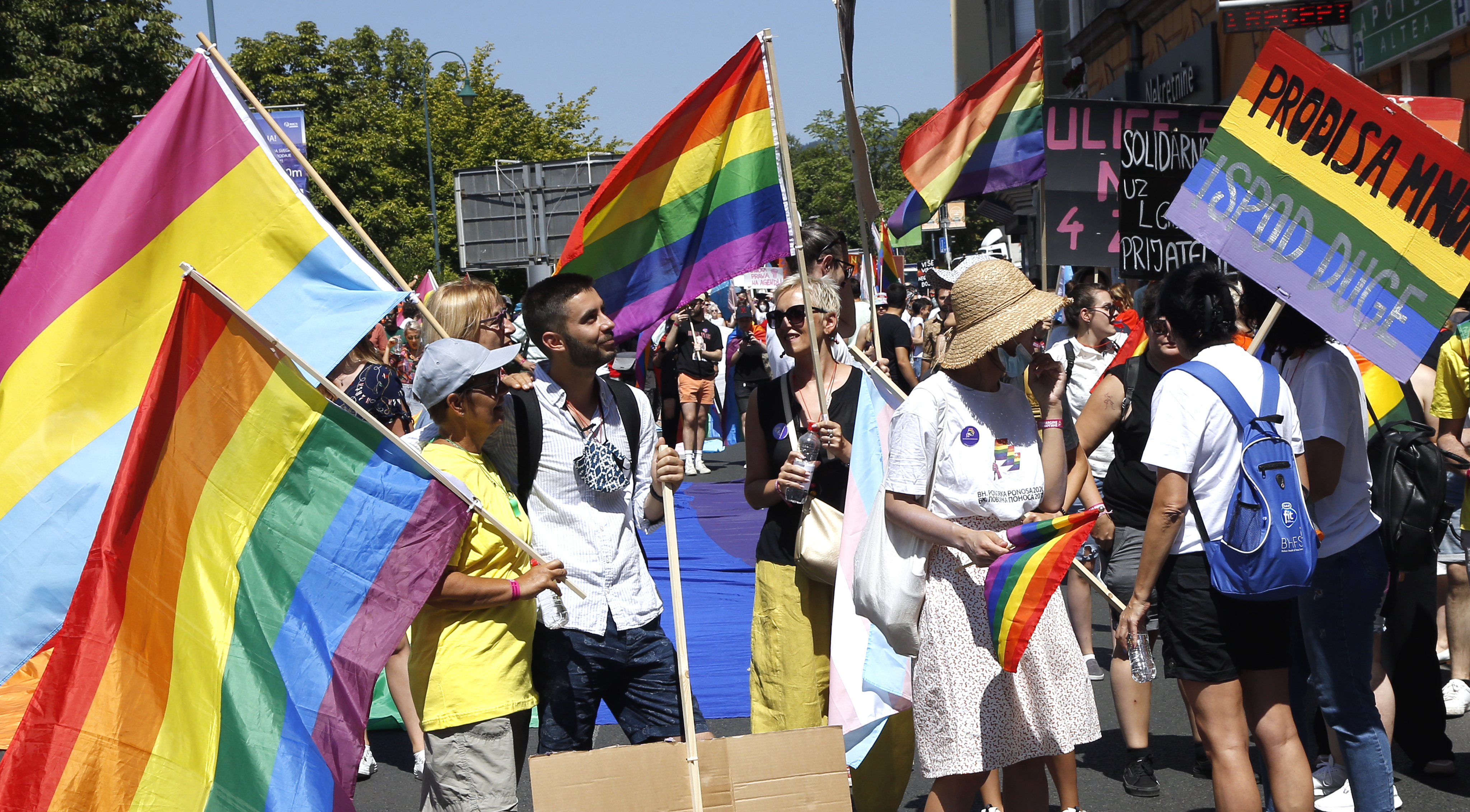Third gay parade in Sarajevo
