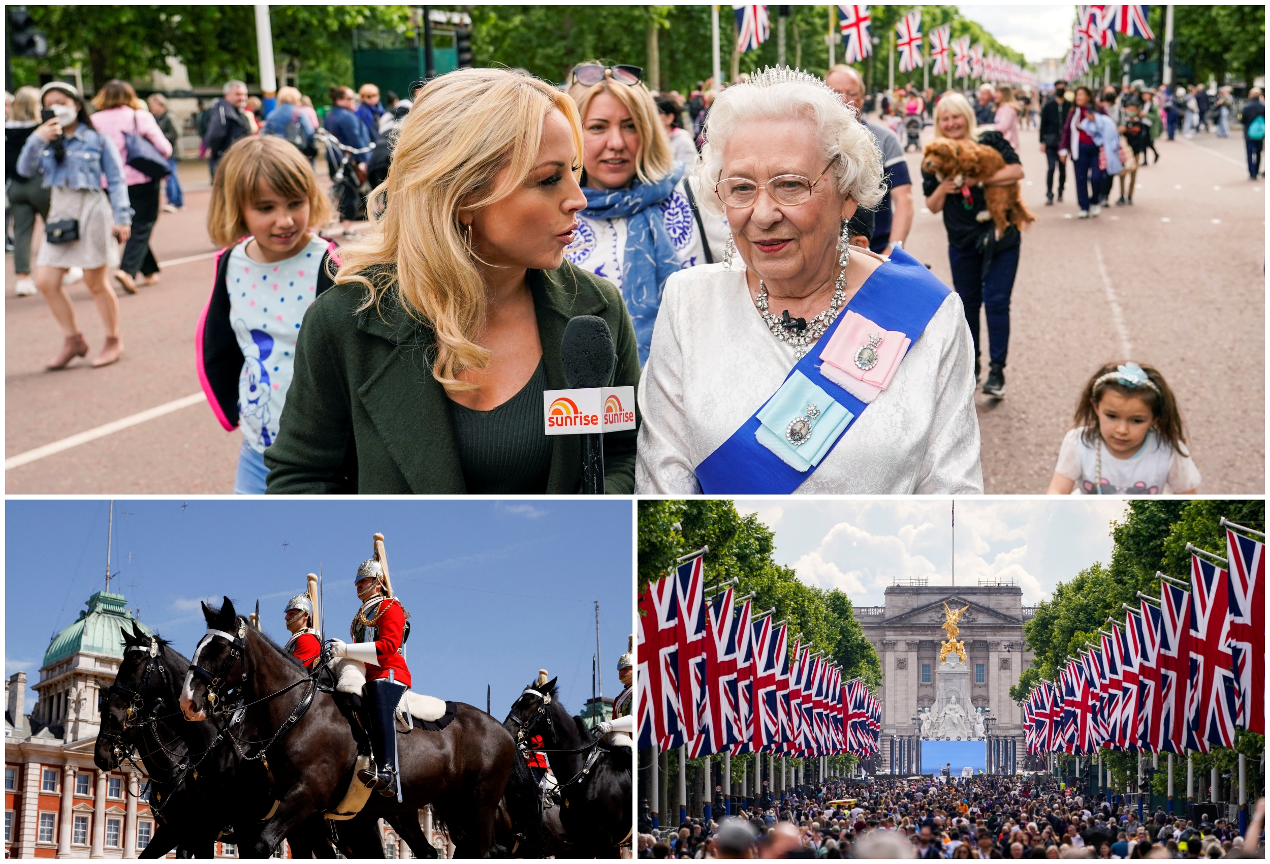 Kraljica elizabeta kombo Queen Elizabeth's Platinum Jubilee in London, Britain, nije prava