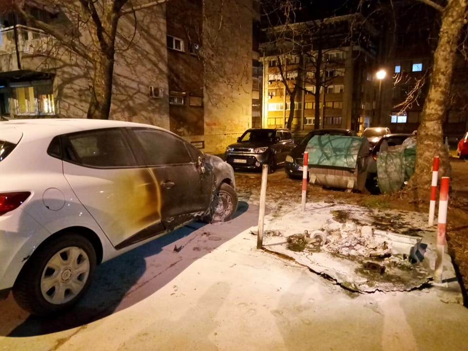 Kragujevac, izgoreo automobil