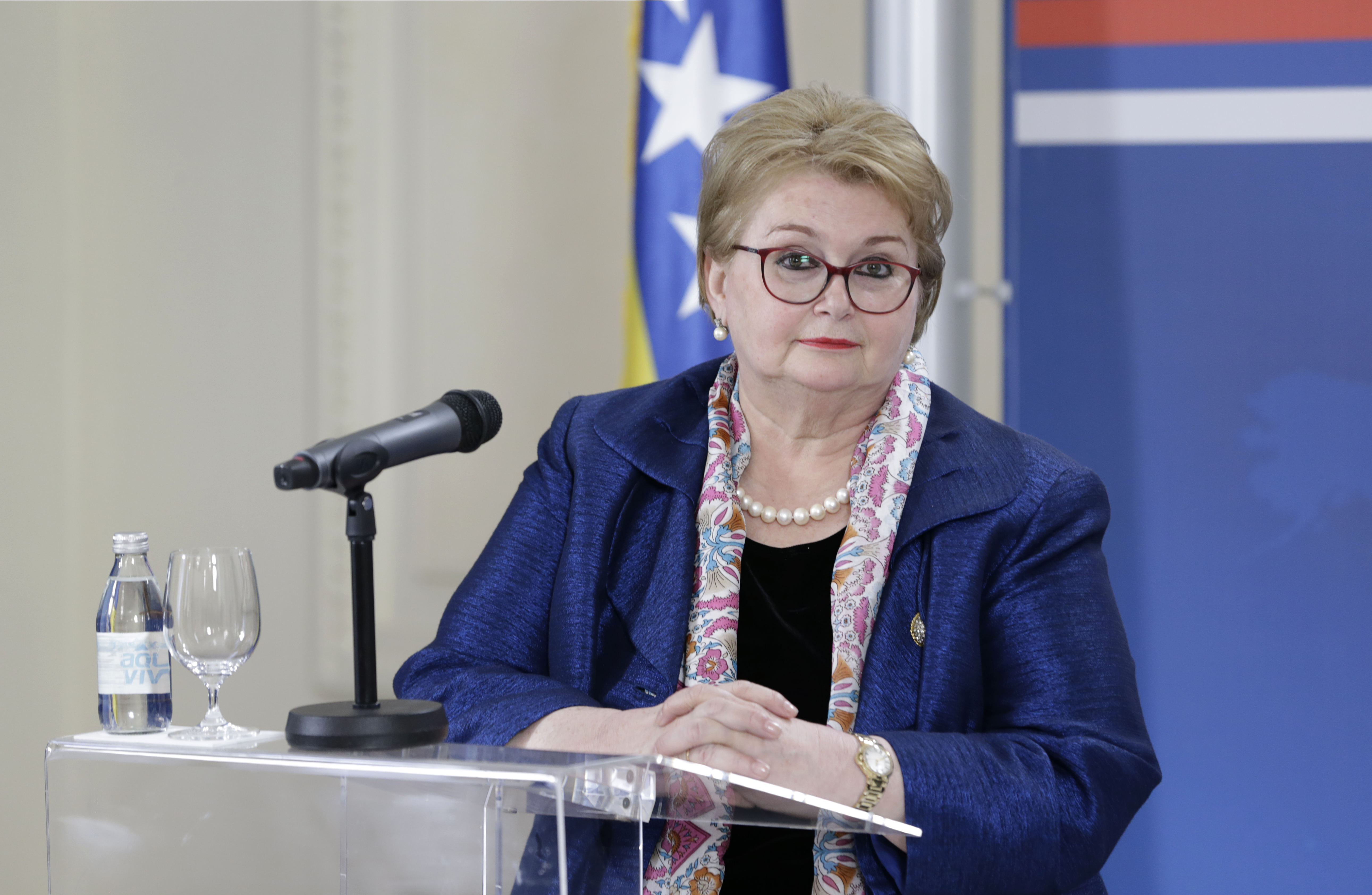 Ministarka spoljnih poslova BiH Bisera Turković Bosnian Foreign Minister Bisera Turkovic visits Serbia