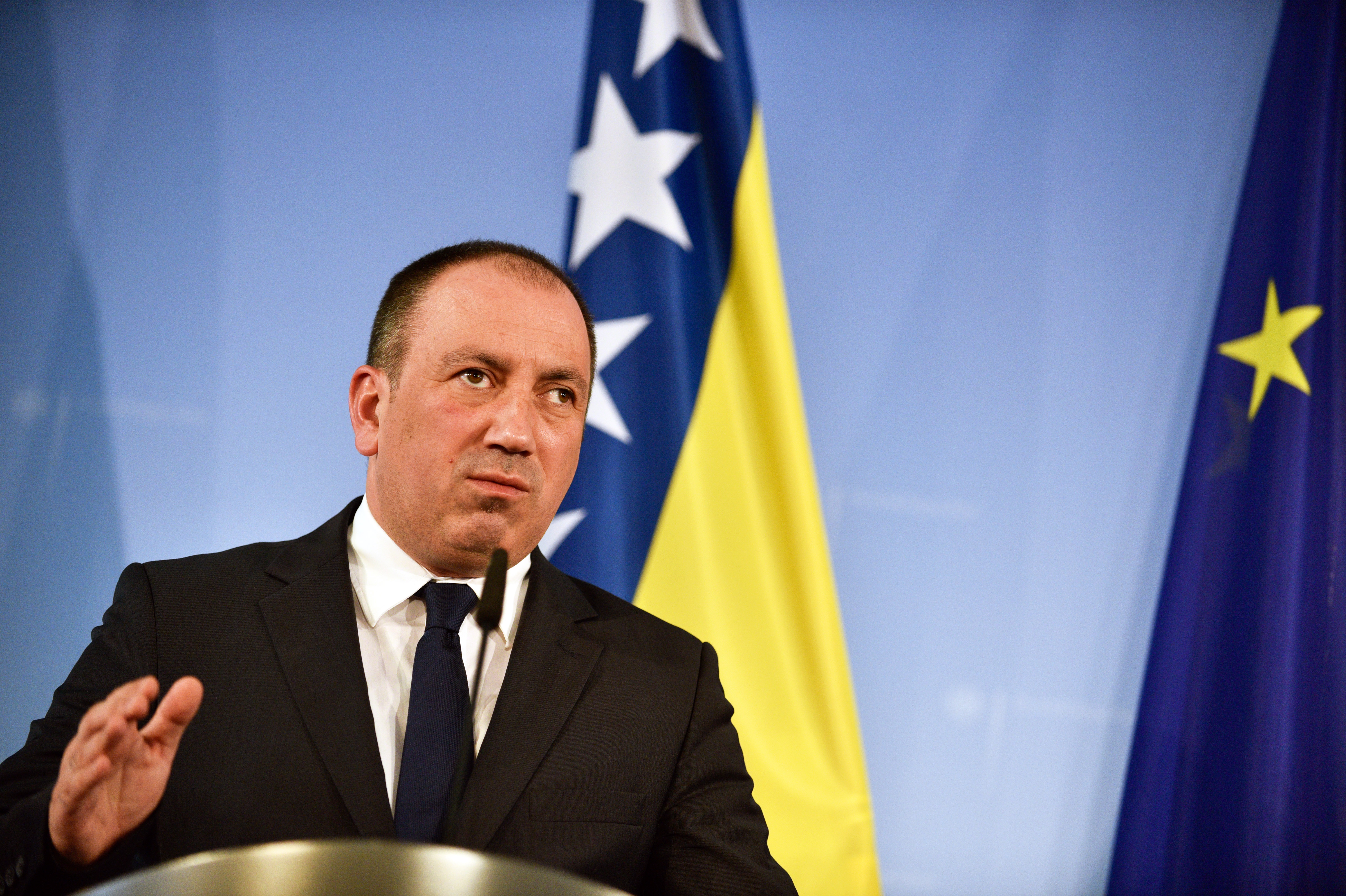 German Minister of Foreign Affairs Gabriel meets Foreign Minister of Bosnia and Herzegovina Crnadak