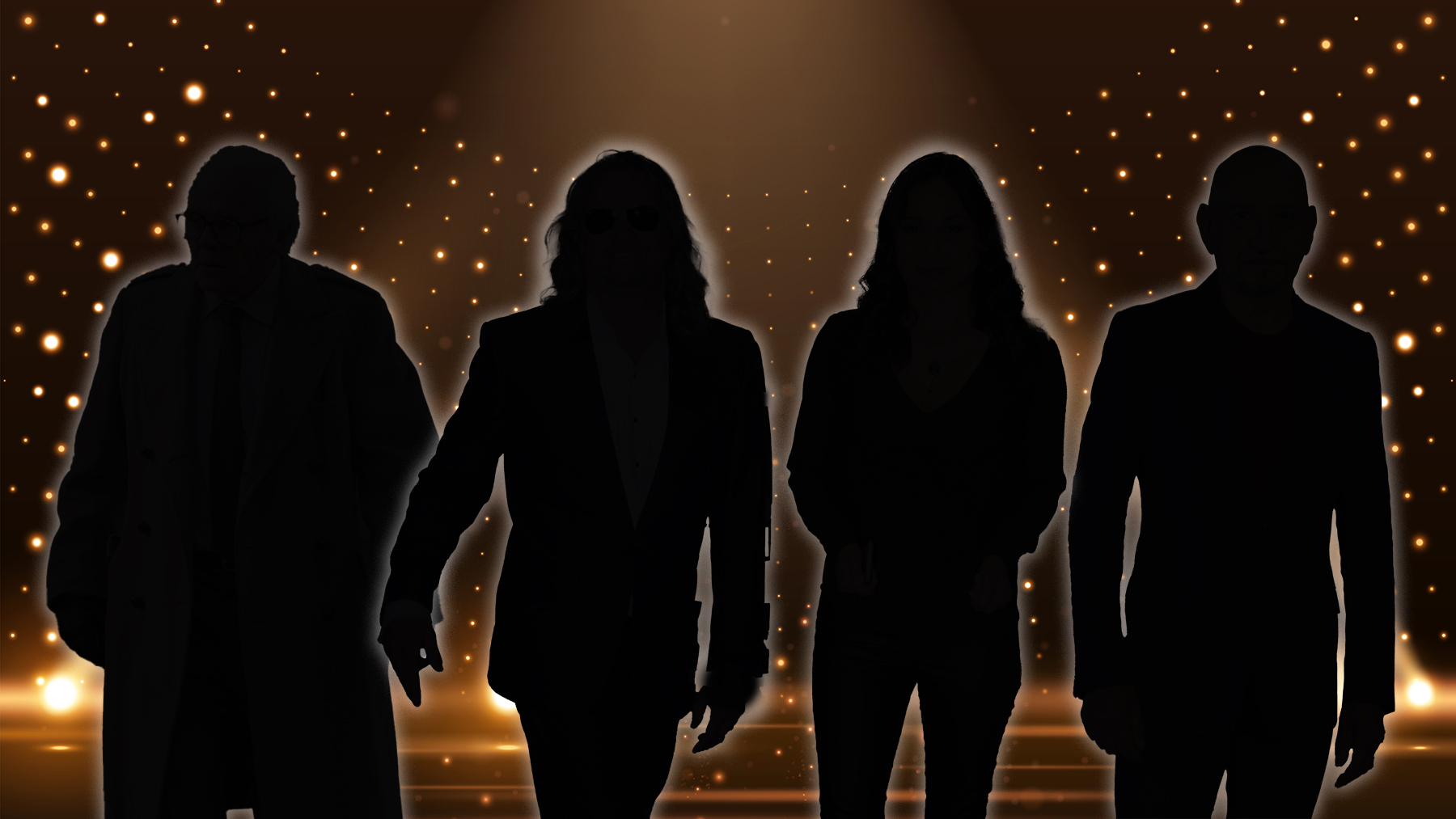 kombo, ali da budu silhouette: Entoni Hopkins, Val Kilmer, Jana Milić, Ben Kingsli