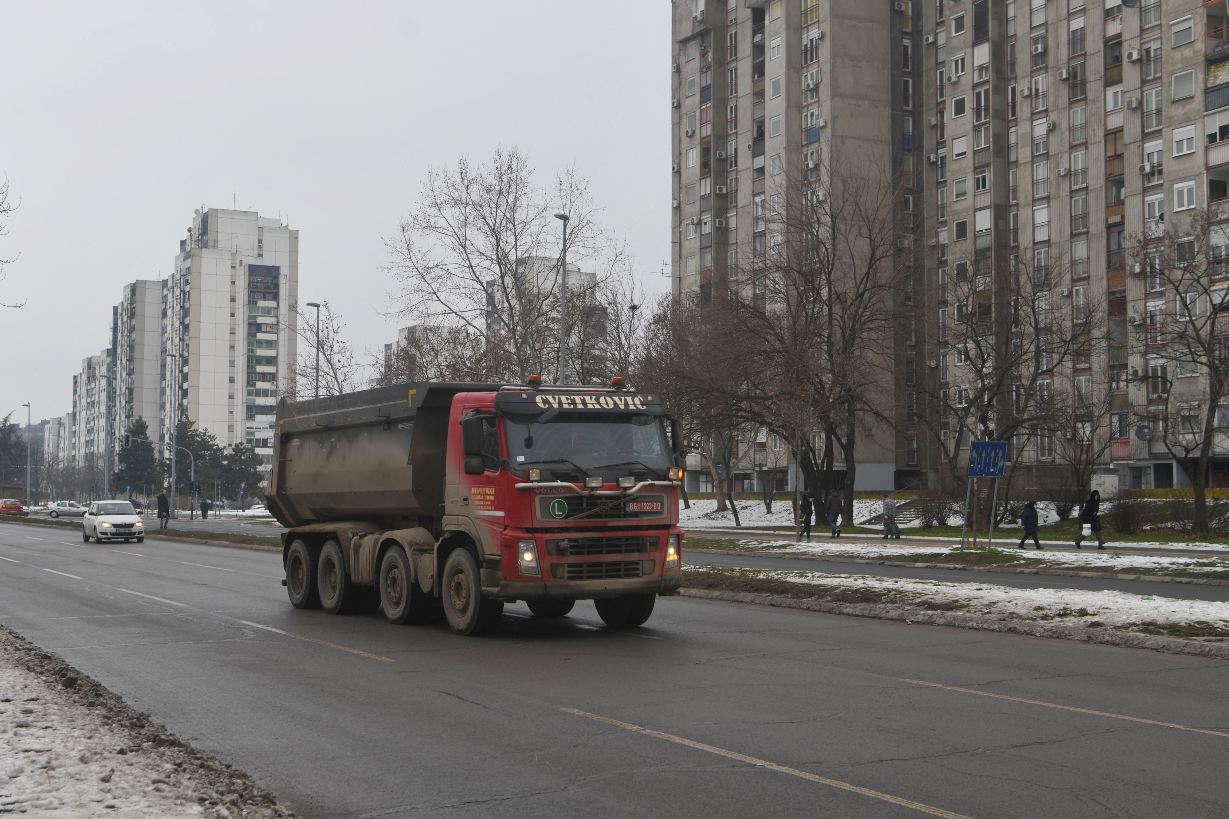 Beograd 26. januar 2022. Novi Beograd Ulica Ivana Ribara mesto na kome je kamion zgazio devojcicu kamion Foto:Filip Krainčanić/Nova.rs