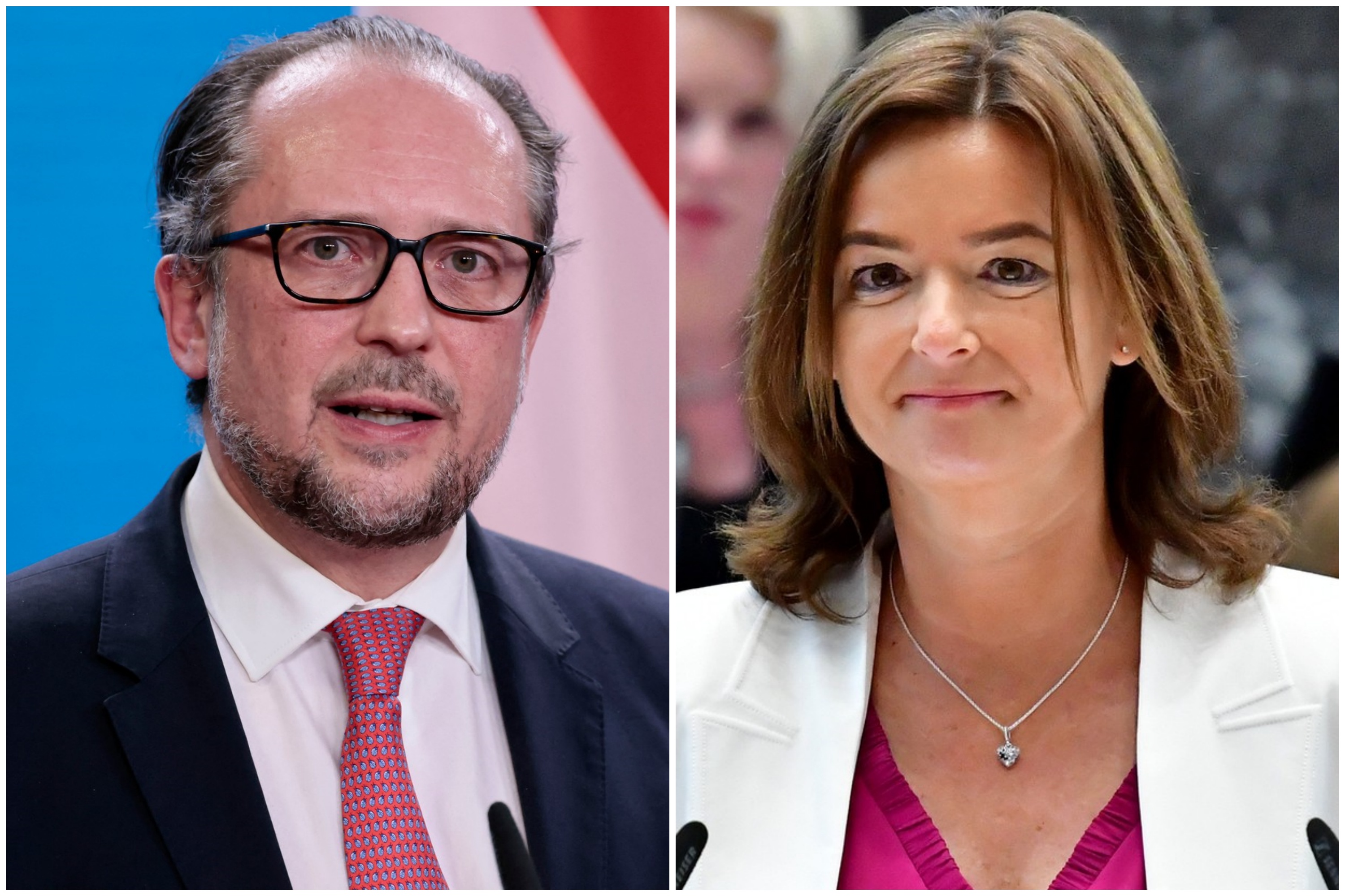 Aleksandar Šalenberg i Tanja Fajon, kombo Foto: Hannibal Hanschke / AFP / Natasa Kupljenik/MI-PRESS / Shutterstock Editorial / Profimedia