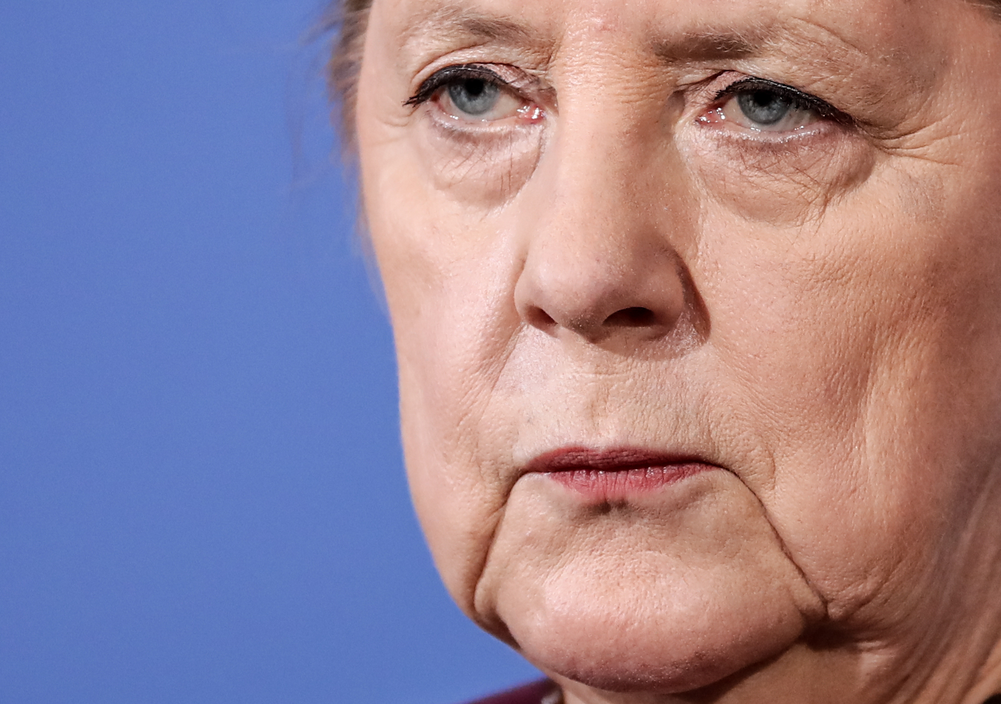 German Chancellor Angela Merkel press conference