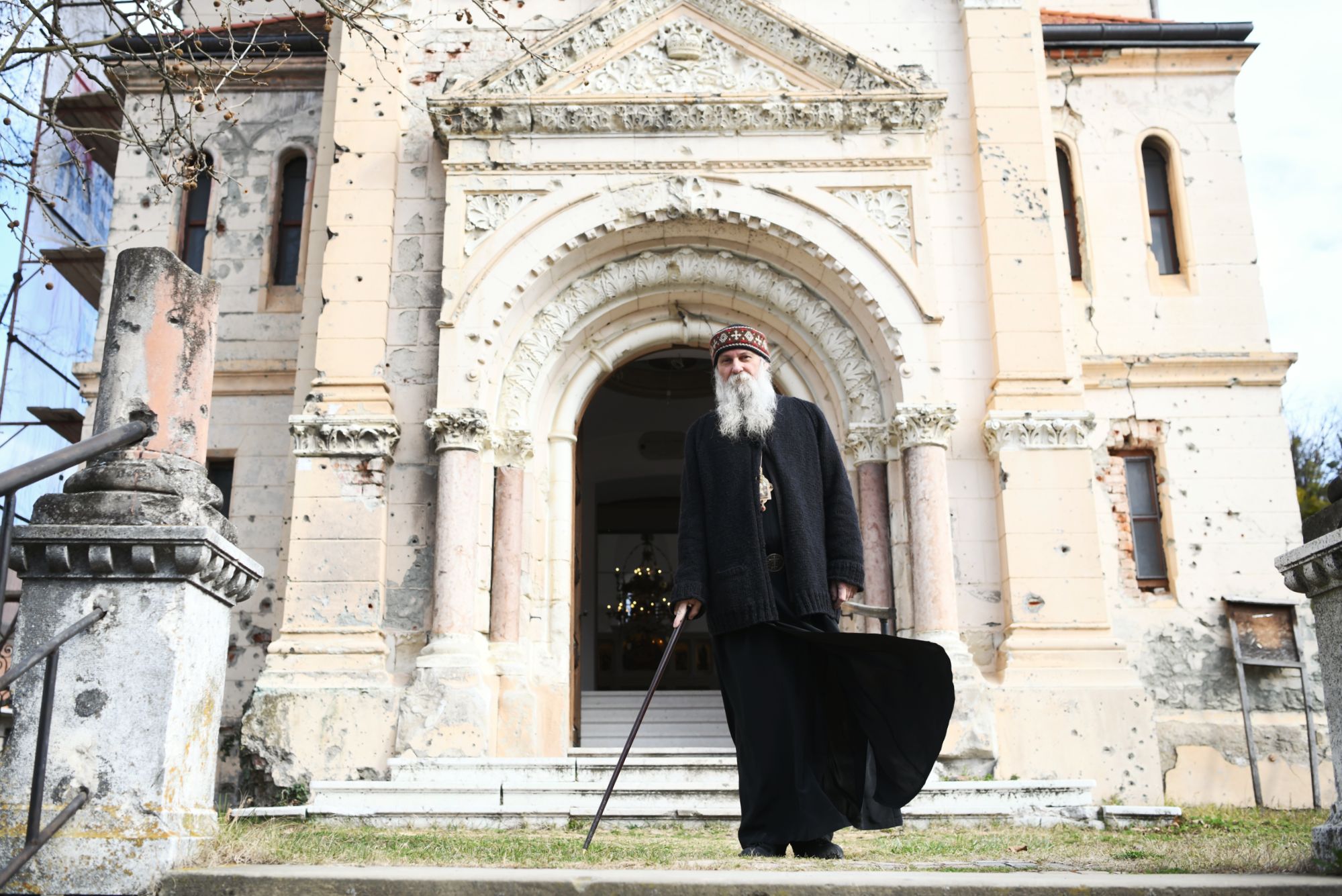 Pakrac 27. februar 2021. Vladika pakracko-slavonski Jovan Culibrk, Saborna crkva sv Trojice, Foto: Goran Srdanov/Nova.rs