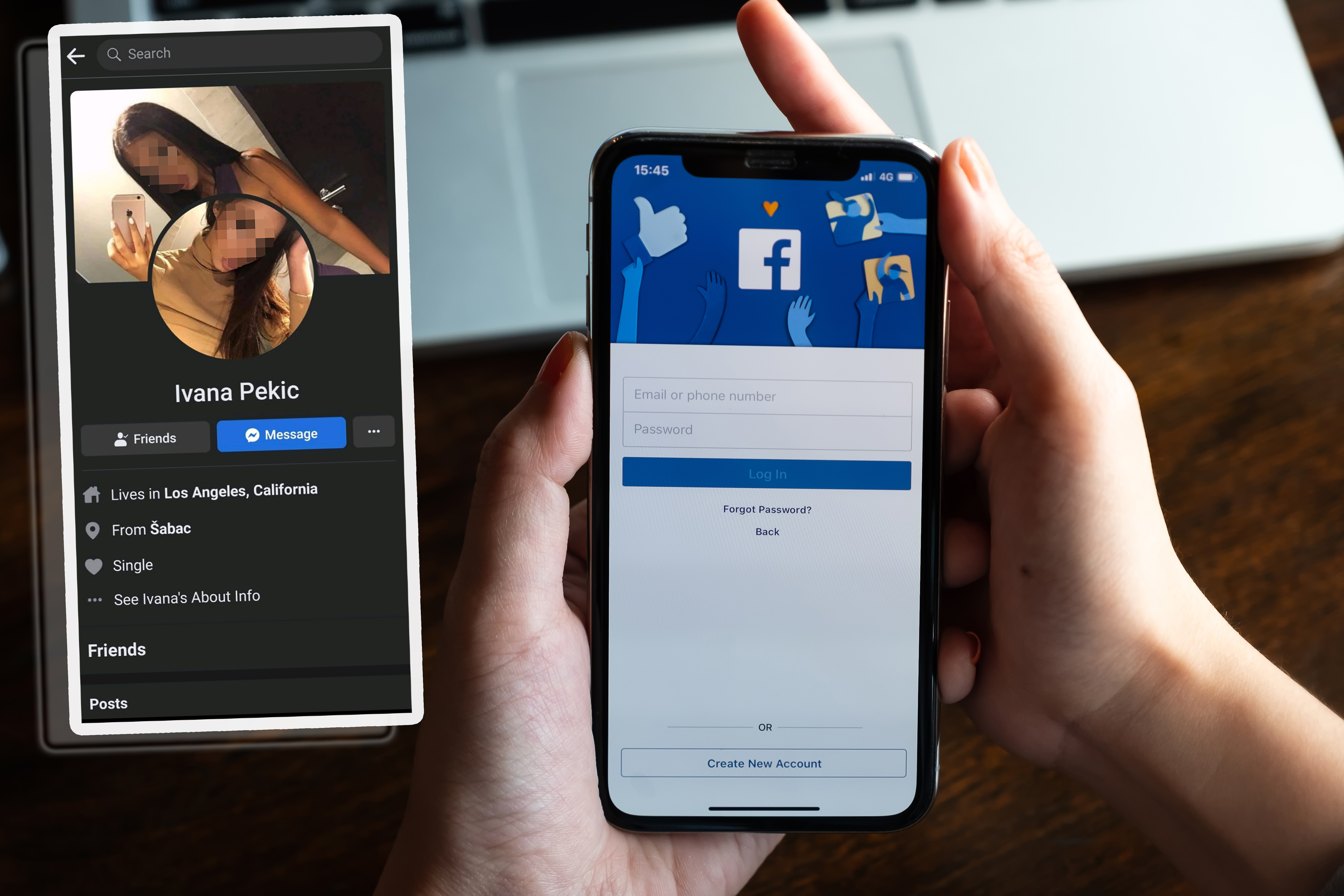 CHIANG MAI ,THAILAND - AUG 18, 2018 : Woman hand holding iPhone X to use facebook with new login screen.Facebook is a largest social network and most popular social networking site in the world. Ivana Pekic