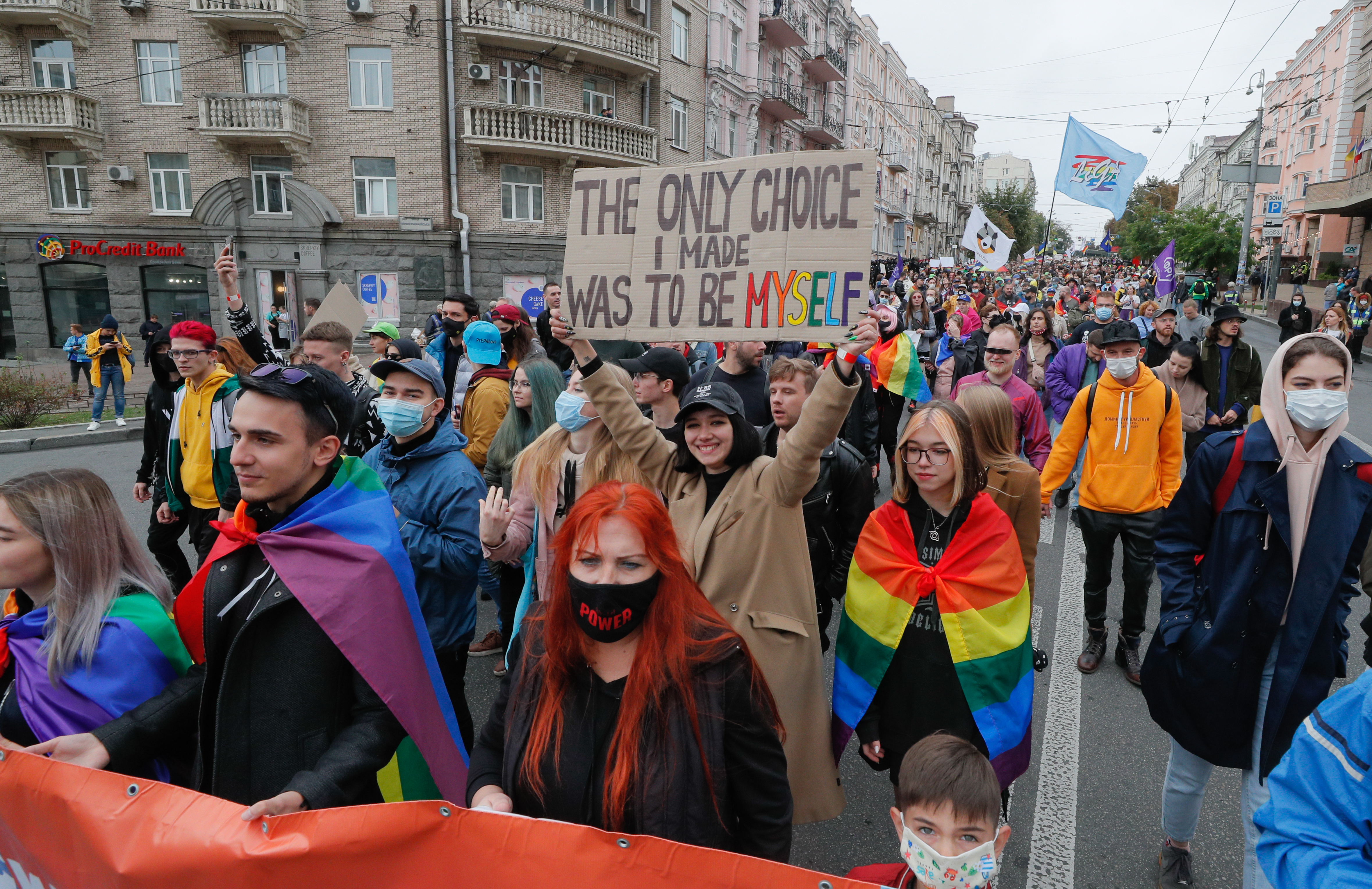 'March of Equality' gay parade in Kiev