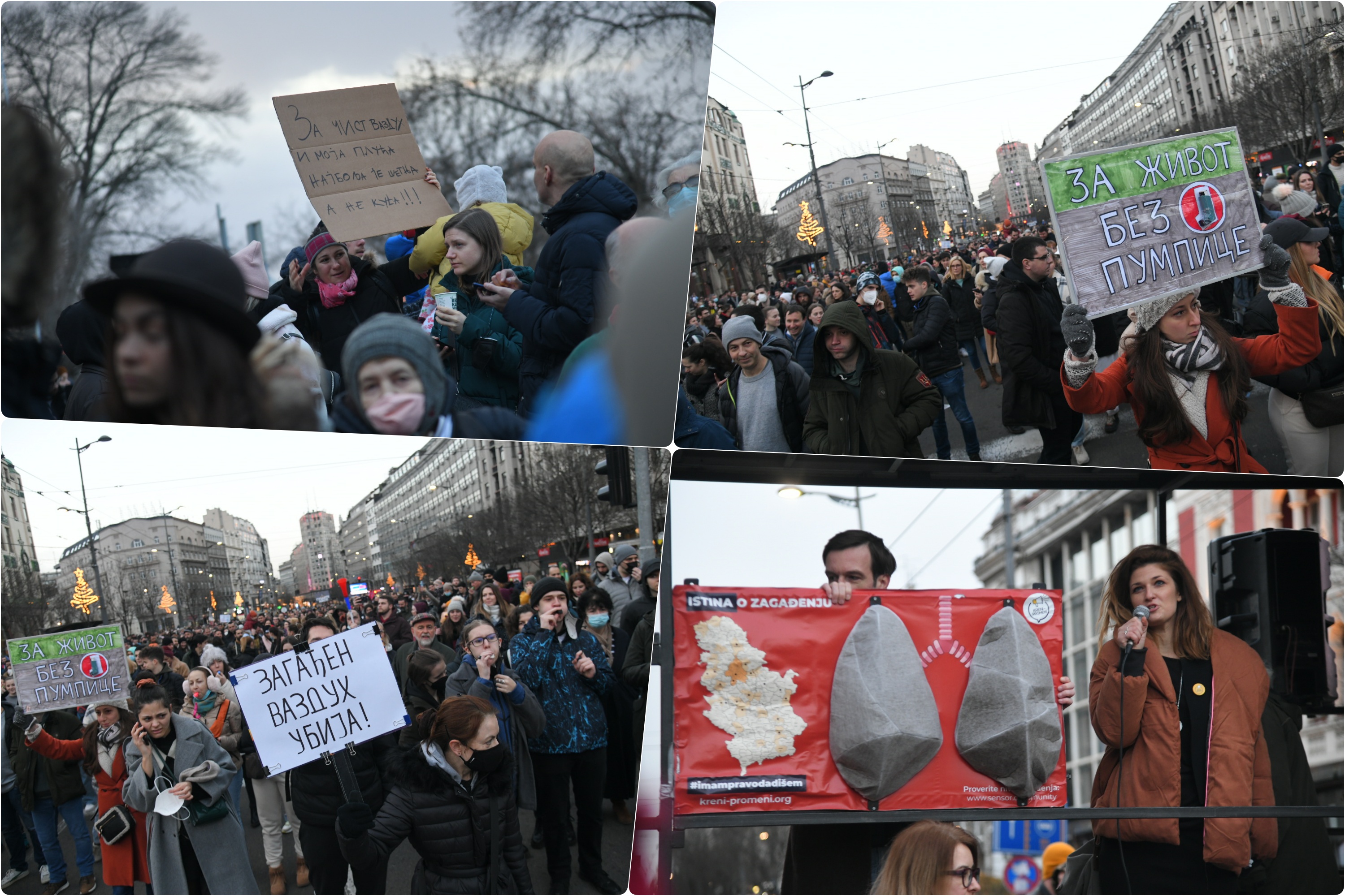 Beograd 30. januar 2022. Protest Eko straza Foto:Nemanja Jovanović/Nova.rs