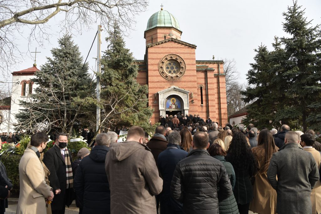 Beograd 31. januar 2022. Sahrana Ksenije Vucic na Novom groblju u Beogradu Foto:Goran Srdanov/Nova.rs