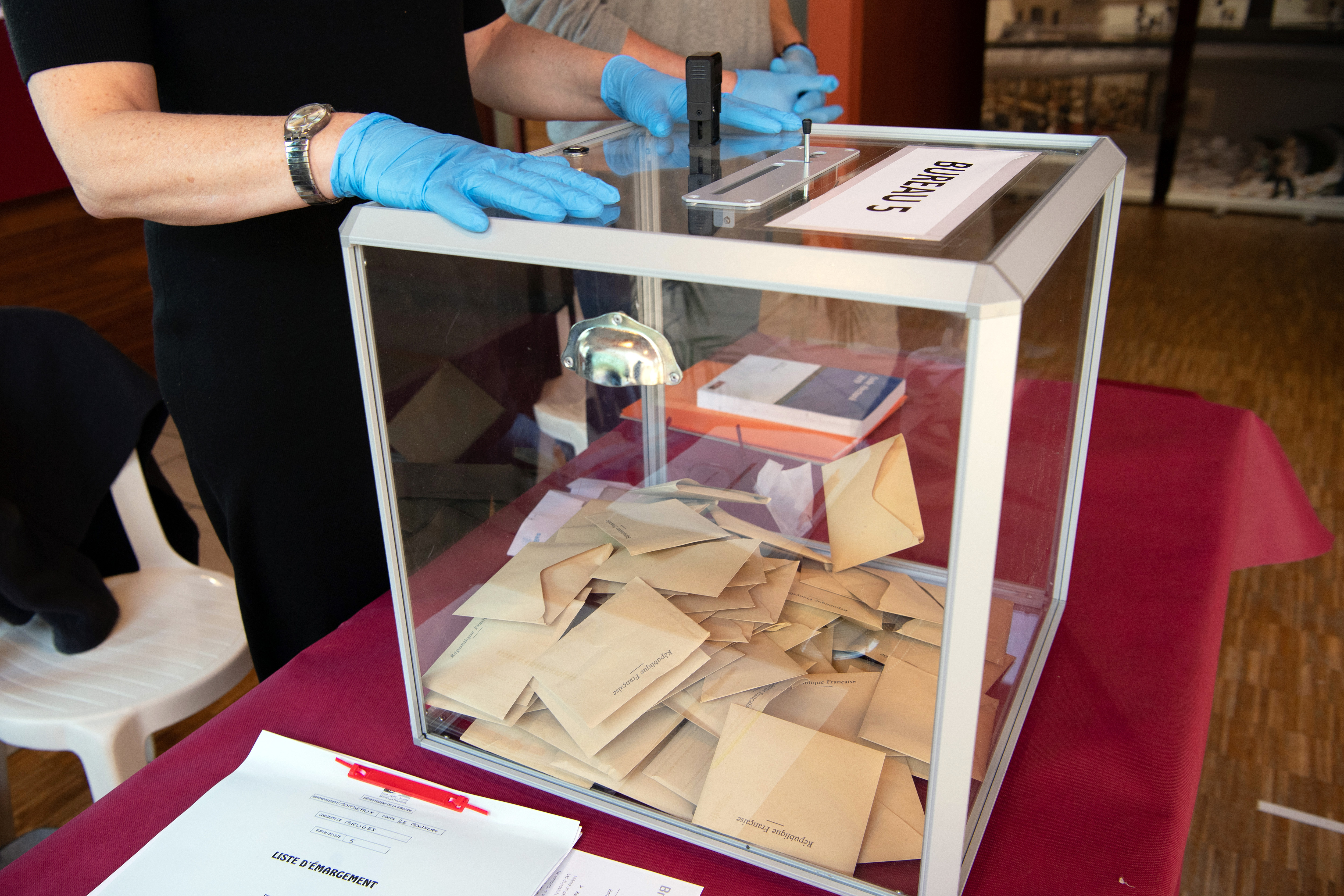 French municipal amid Covid-19 coronavirus outbreak