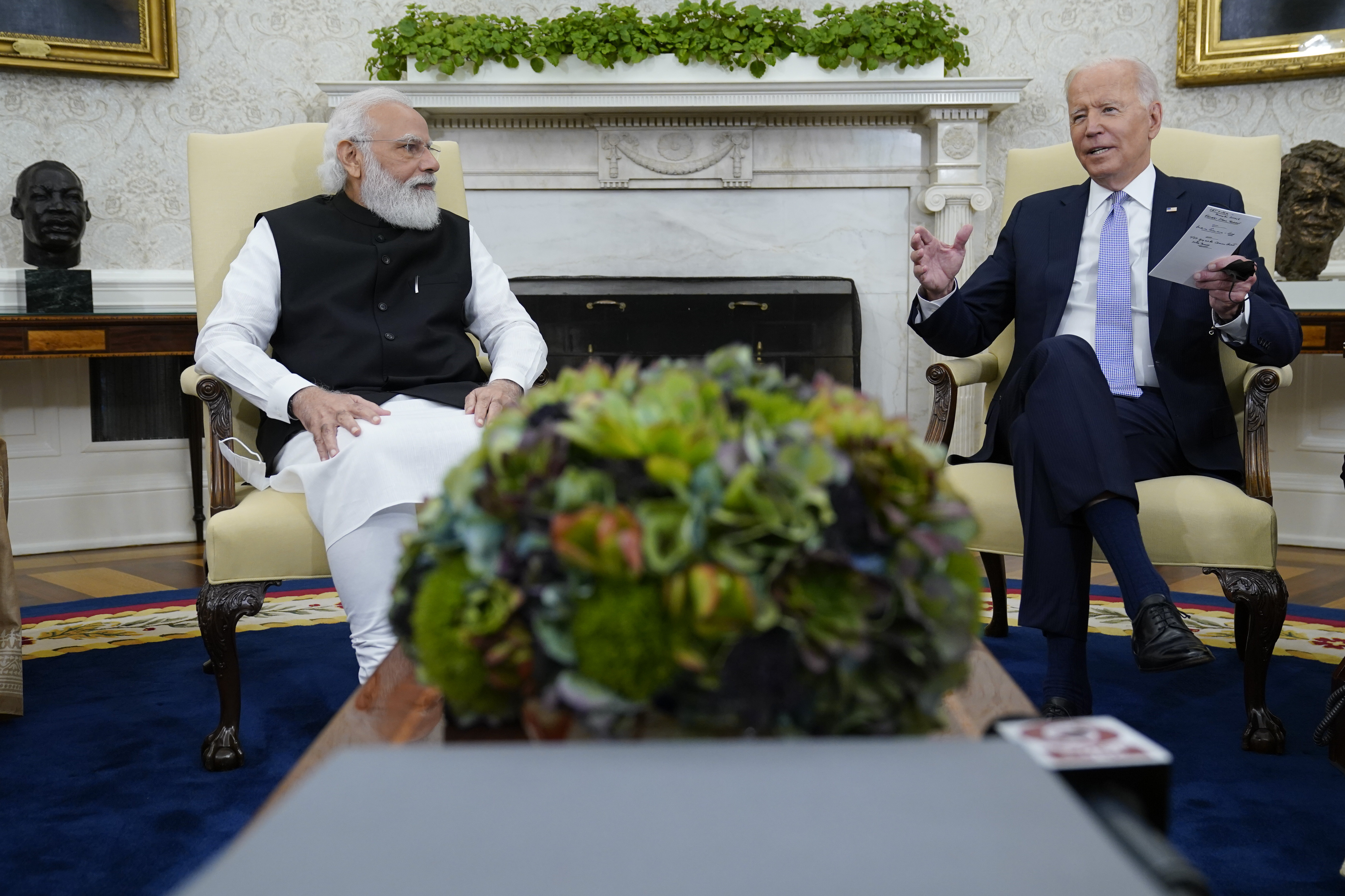 Joe Biden, Narendra Modi