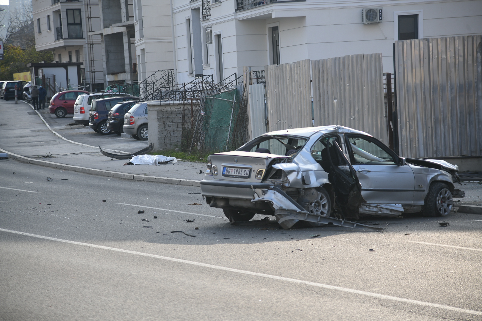 Beograd 17.11.2021. Mirijevo, saobraćajna nesreća, saobraćajka, uviđaj, uvidjaj Foto: Nemanja Jovanović/Nova.rs