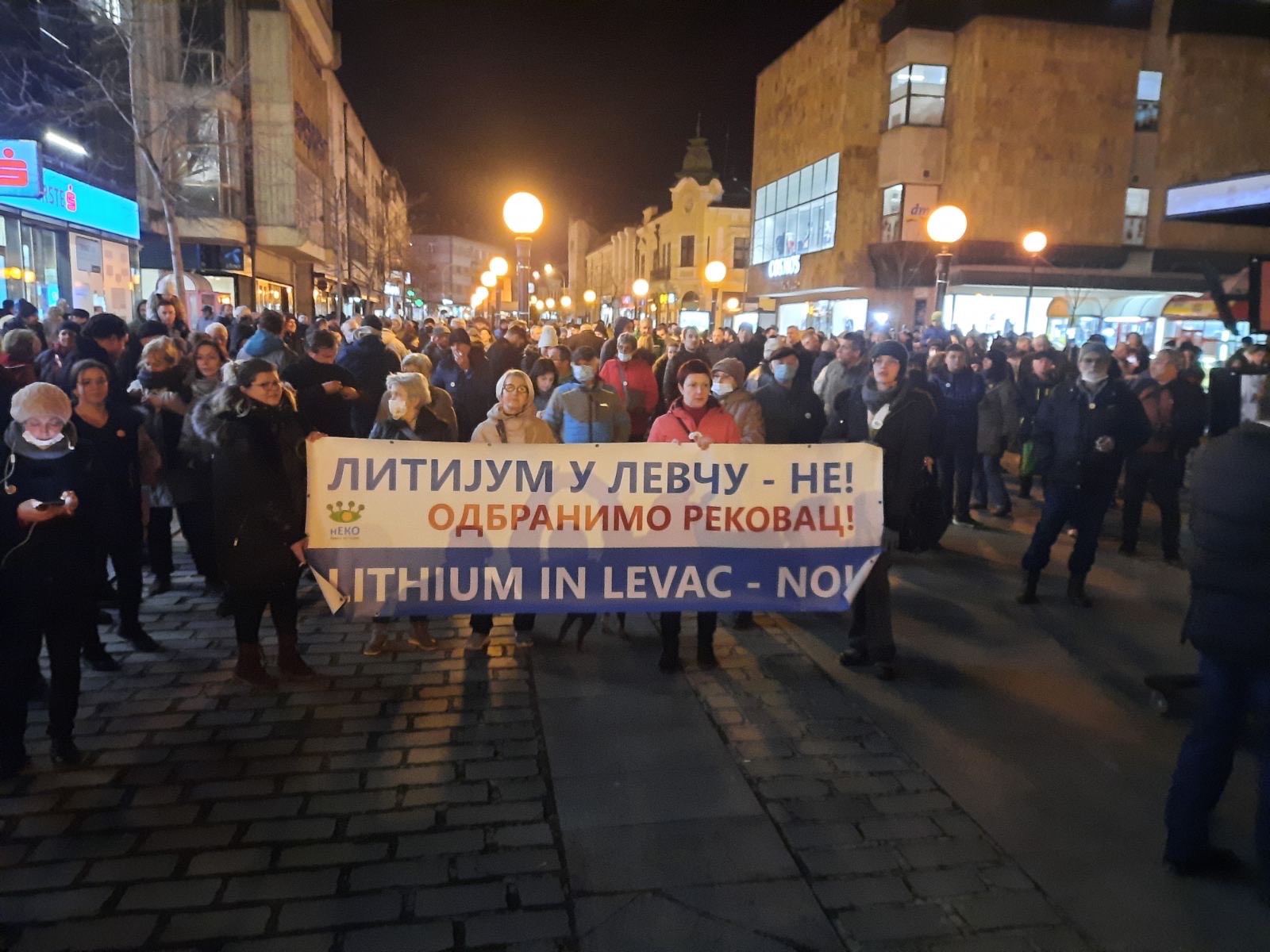 Kragujevac, protest, odbranimo rekovac, litijum u levču