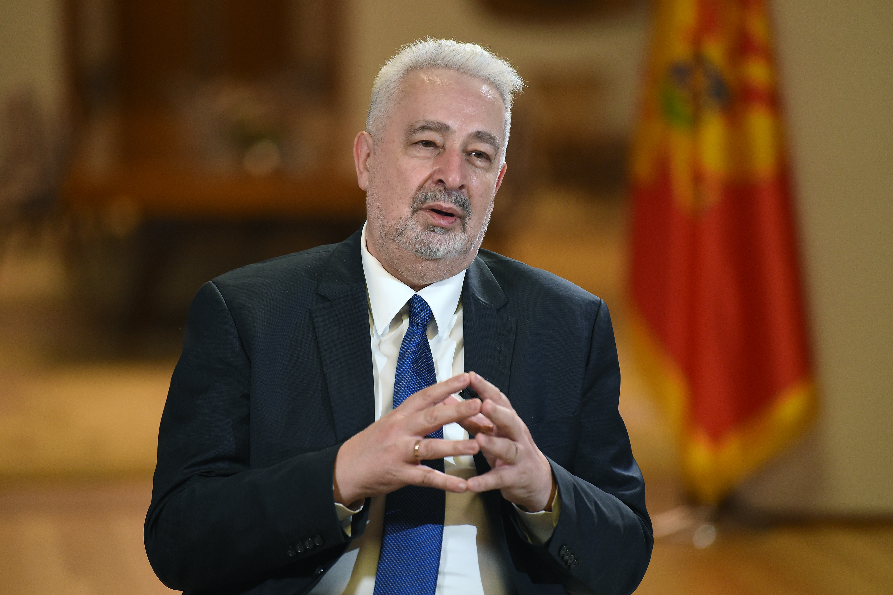 Beograd, 3. novembra 2021 - Intervju sa predsednikom Vlade Crne Gore Zdravkom Krivokapicem. FOTO TANJUG/ MILOS MILIVOJEVIC/bs