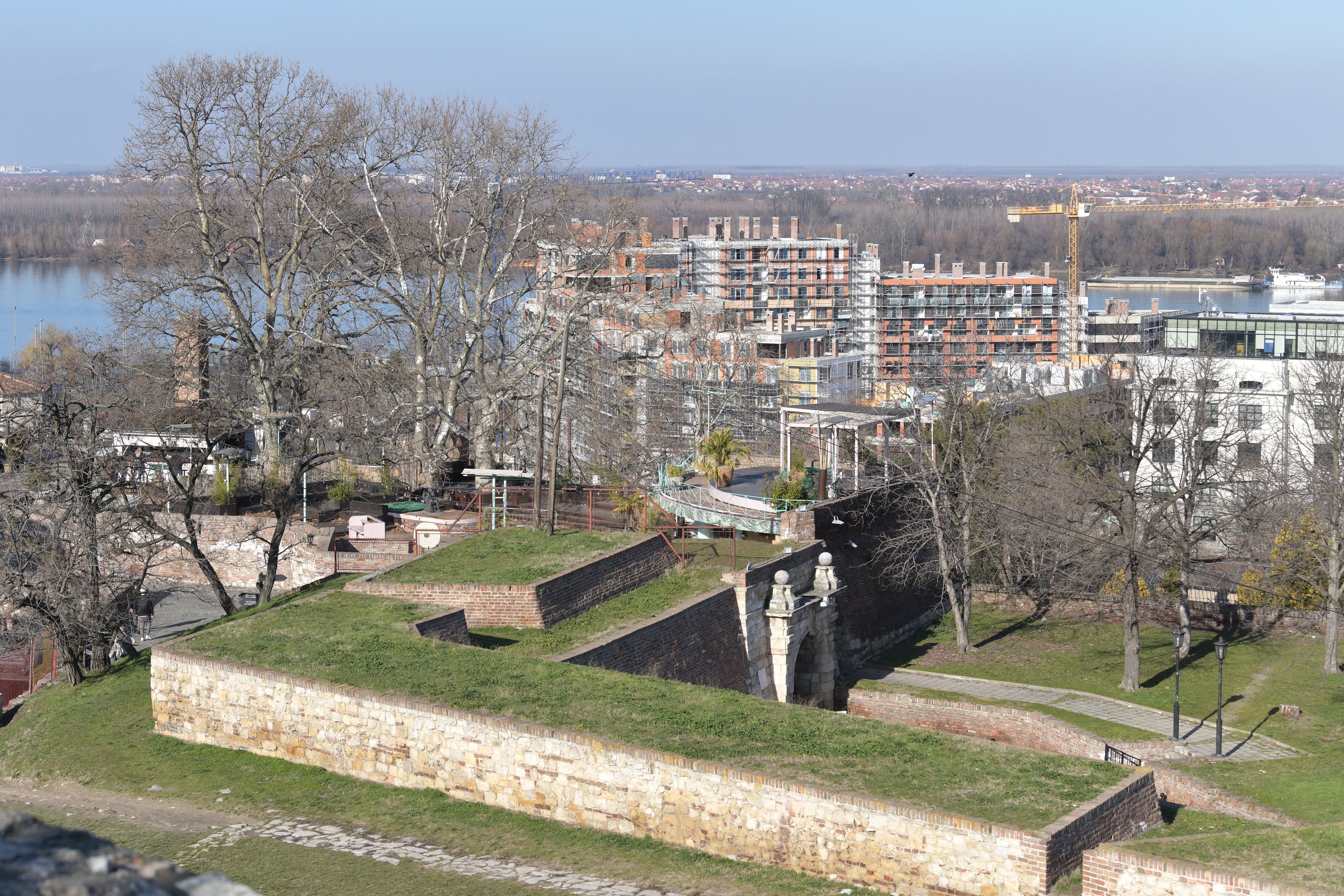 Beograd 11.02.2022. Pogled s Kalemegdana, zgrada, gradilište, građevina, gradjevina, Kalemegdan K distrikt k district  Foto: Goran Srdanov/Nova.rs
