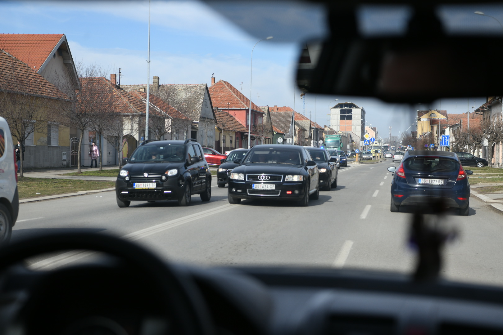 Beograd 21. februar 2022. Lancani sudar na auto-putu Beograd - Novi Sad, na naplatnoj rampi kod Stare Pazove, saobracaj zastoj Foto:Vesna Lalić/Nova.rs