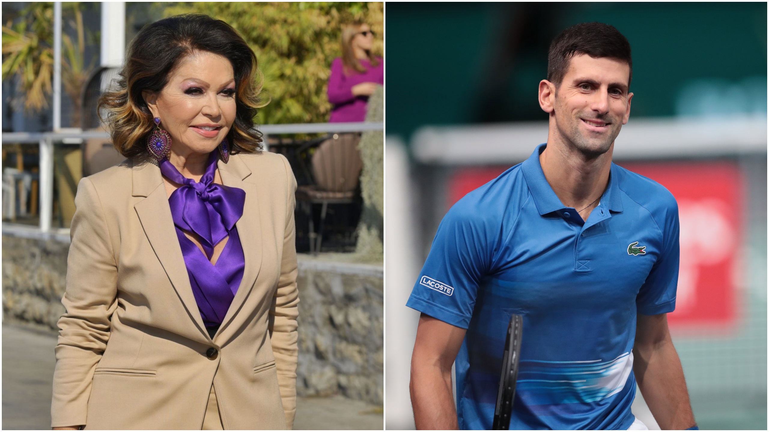 Neda Ukraden i Novak Đoković Foto: Goran Srdanov/Nova.rs/EPA-EFE/CHRISTOPHE PETIT TESSON