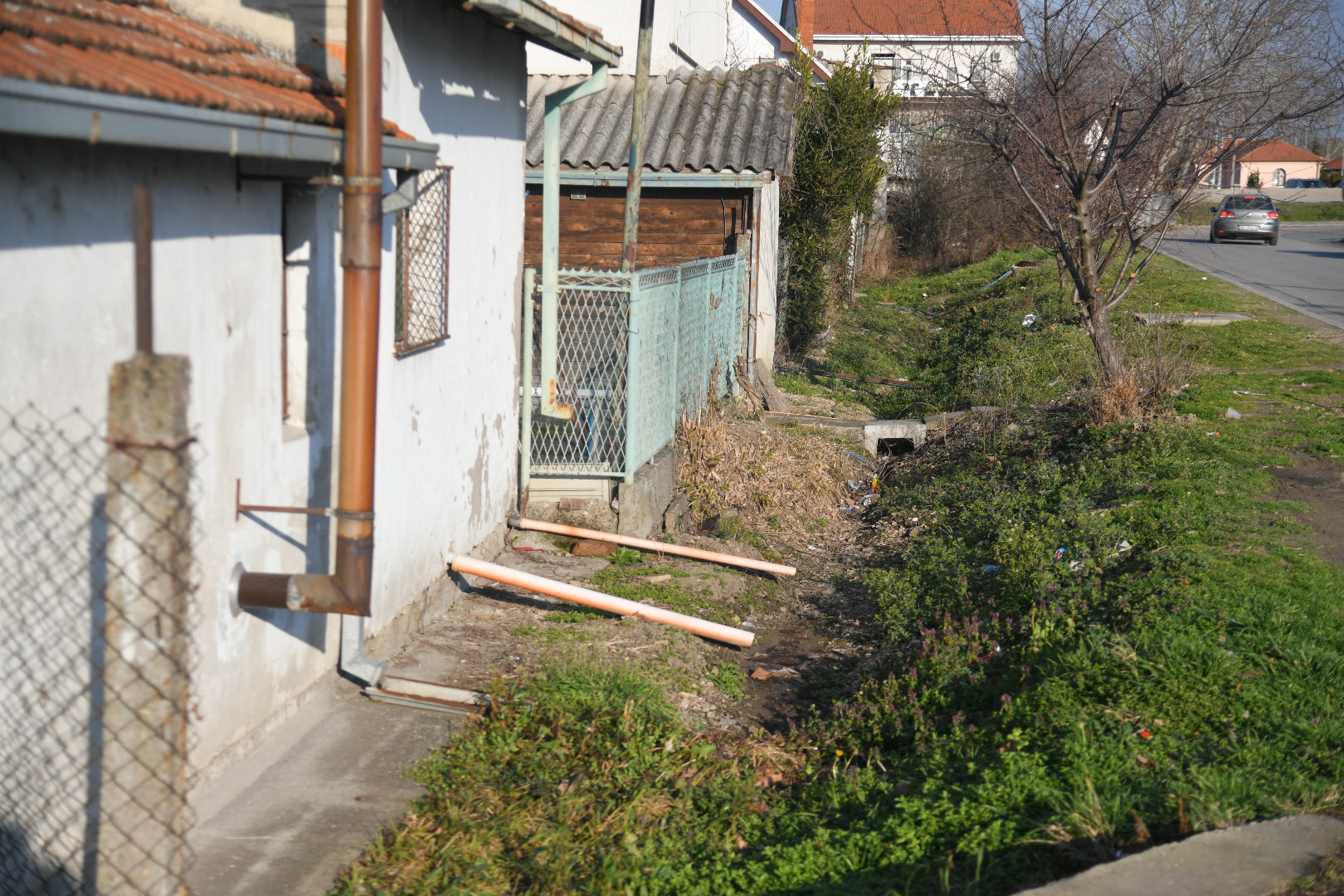 Borča 20.02.2022. Naselje Borca, kanalizacija