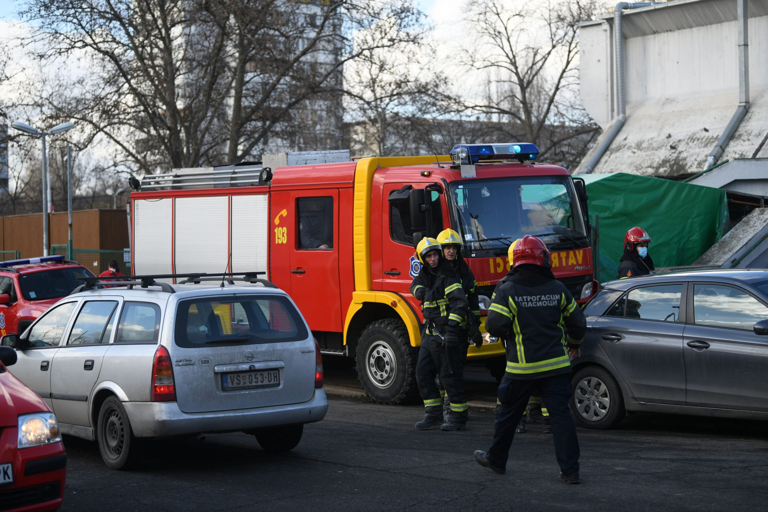 Beograd 18.01.2022. Stari merkator, pijaca, obrusen zid, plafon