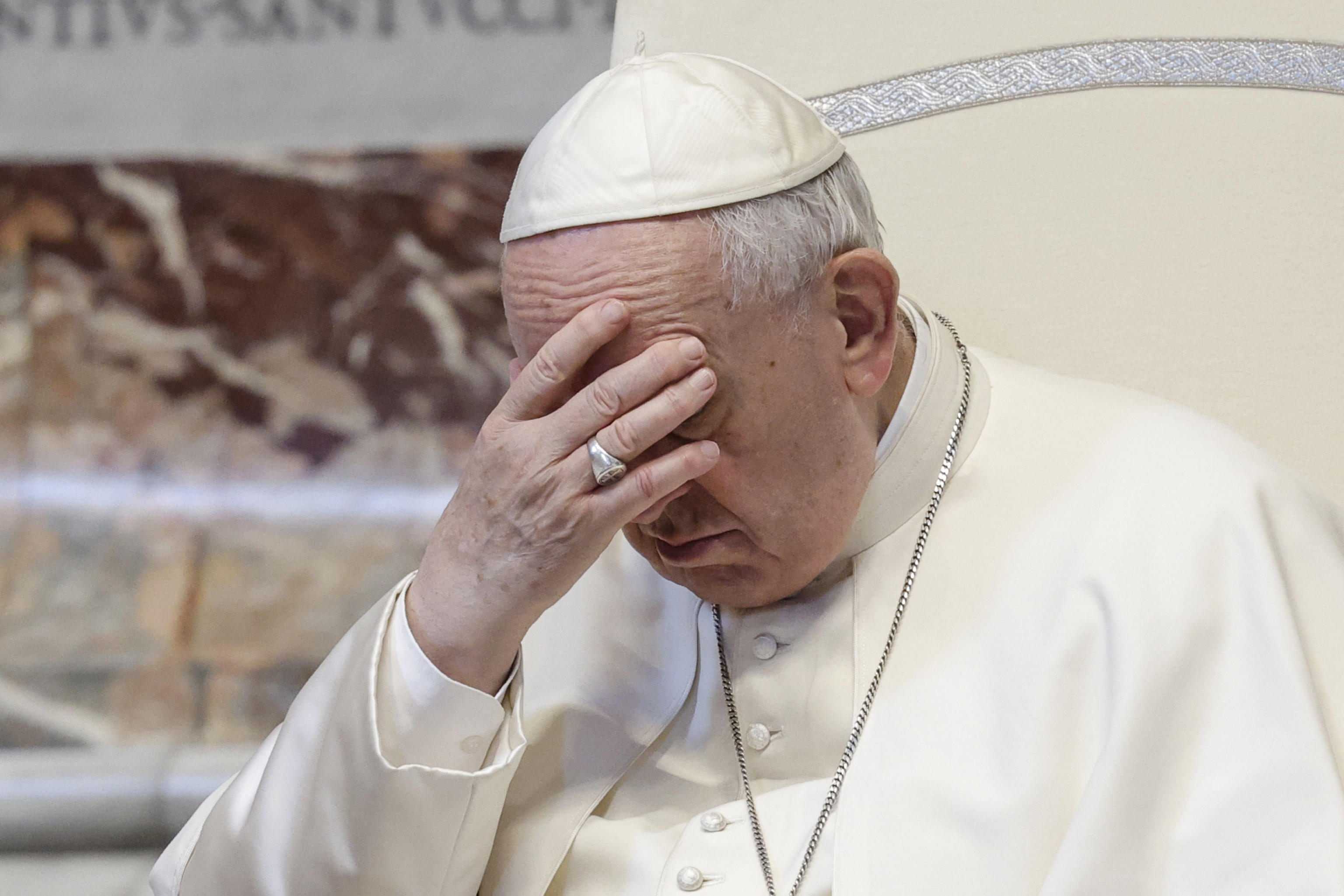 Pope Francis at funeral of Cardinal Javier Lozano Barragan