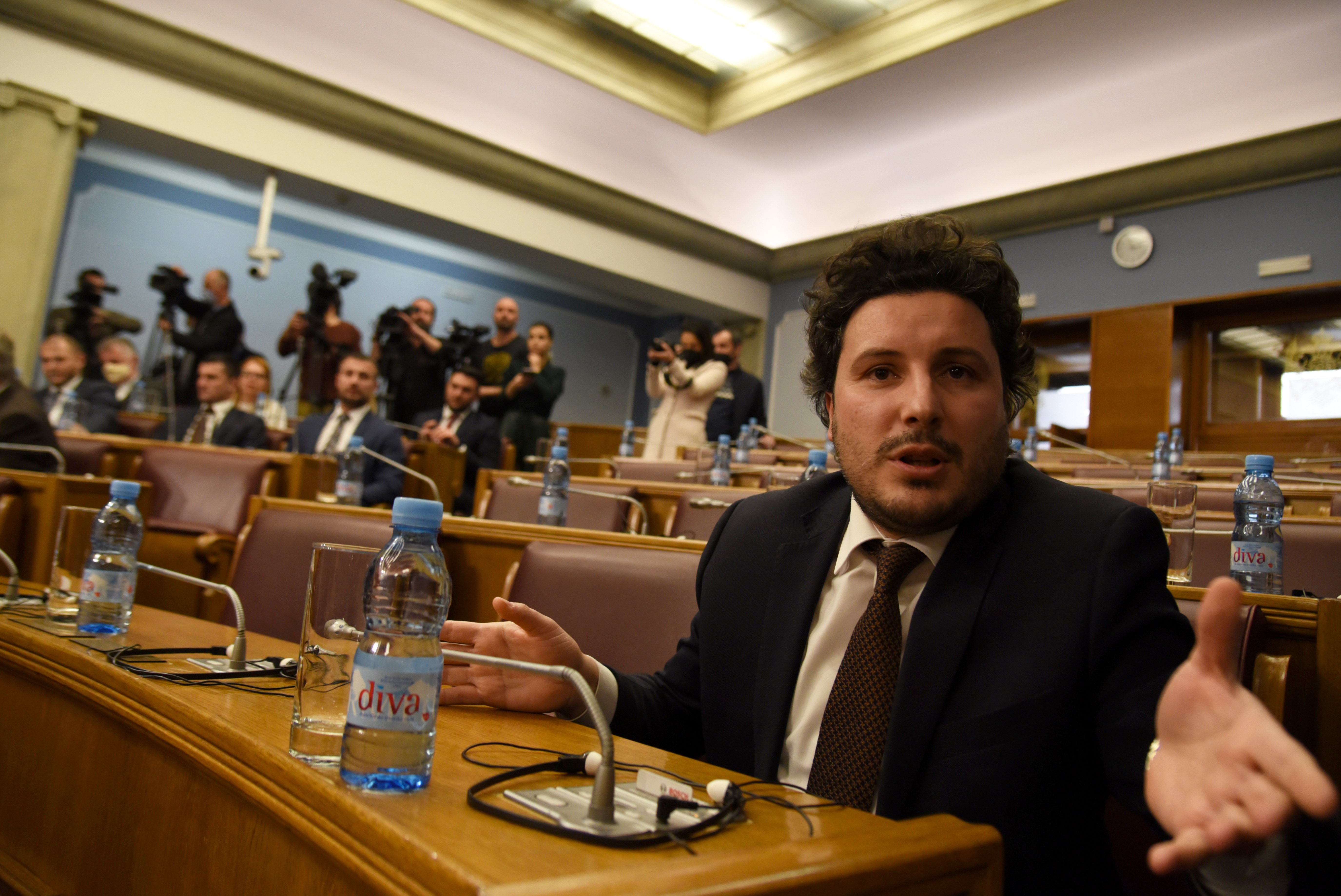 Montenegro?s Parliament hold a session on a government confidence vote