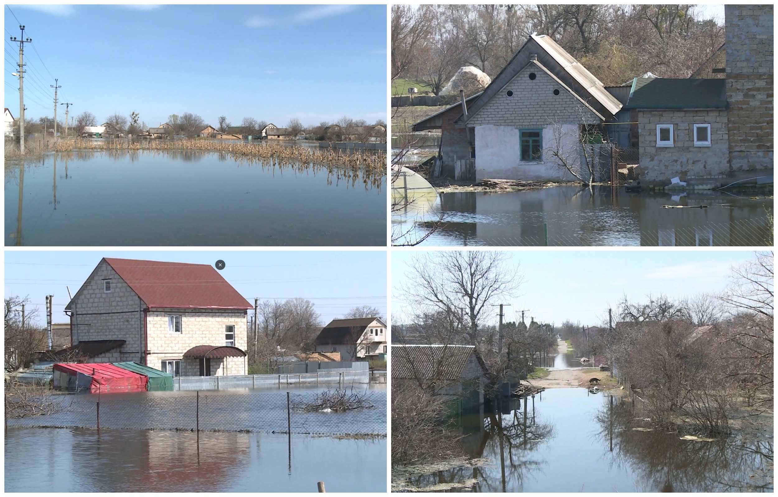 ukraina, potopljena sela, 28.04.2022. The villages of Dymer, Demydiv, Kozarovychi floded