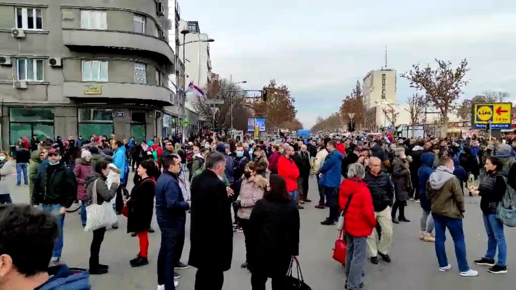 Novi Sad Blokada puta 3. januar