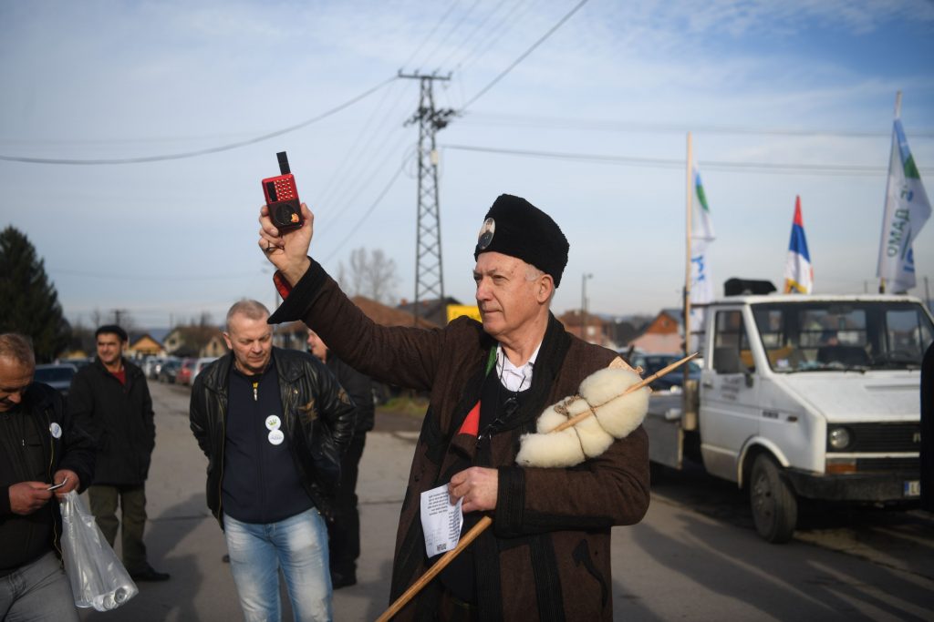 Gornje Nedeljice 02. januar 2022. Protest blokada Rio Tinto ekoloski protest Foto:Filip Krainčanić/Nova.rs
