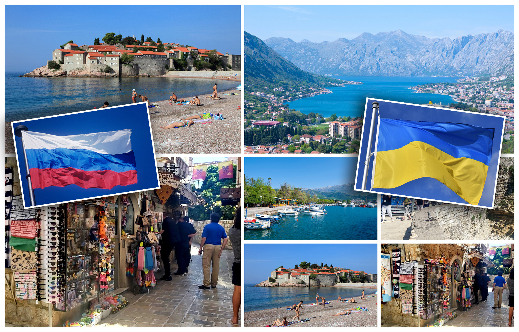 collage crna gora ukraina rusija