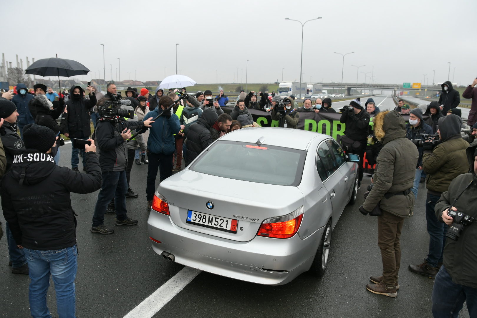 Novi Sad 08. januar 2022. Ekoloski protest ekoloski ustanak blokada Srbije Foto:Nenad Mihajlović/Nova.rs