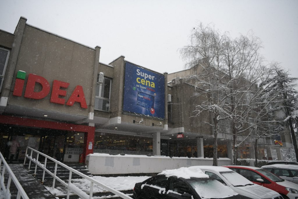 Novi Beograd, 12.1.2022. Kineski zid zgrada, Ugao Mihajla Pupina i marsala Tolbuhina(ex Goce Delceva), zgrada nova ce se graditi na mestu robne kuce aksa idea dm Foto: Dragan Mujan/Nova.rs