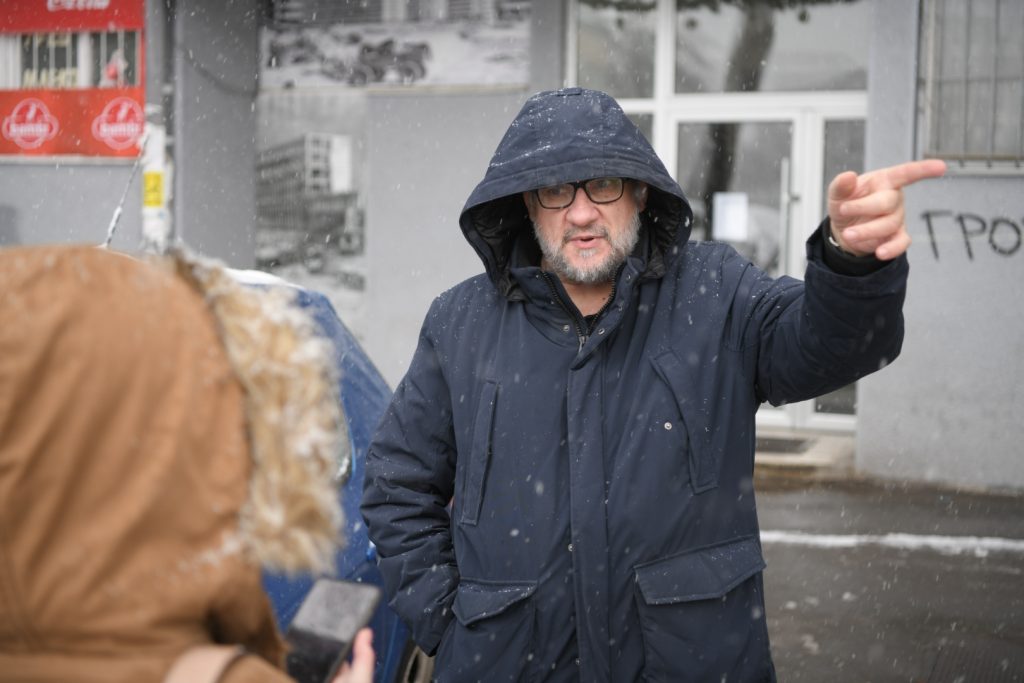 Novi Beograd, 12.1.2022. Kineski zid zgrada, Ugao Mihajla Pupina i marsala Tolbuhina(ex Goce Delceva), zgrada nova ce se graditi na mestu robne kuce aksa idea dm Foto: Dragan Mujan/Nova.rs