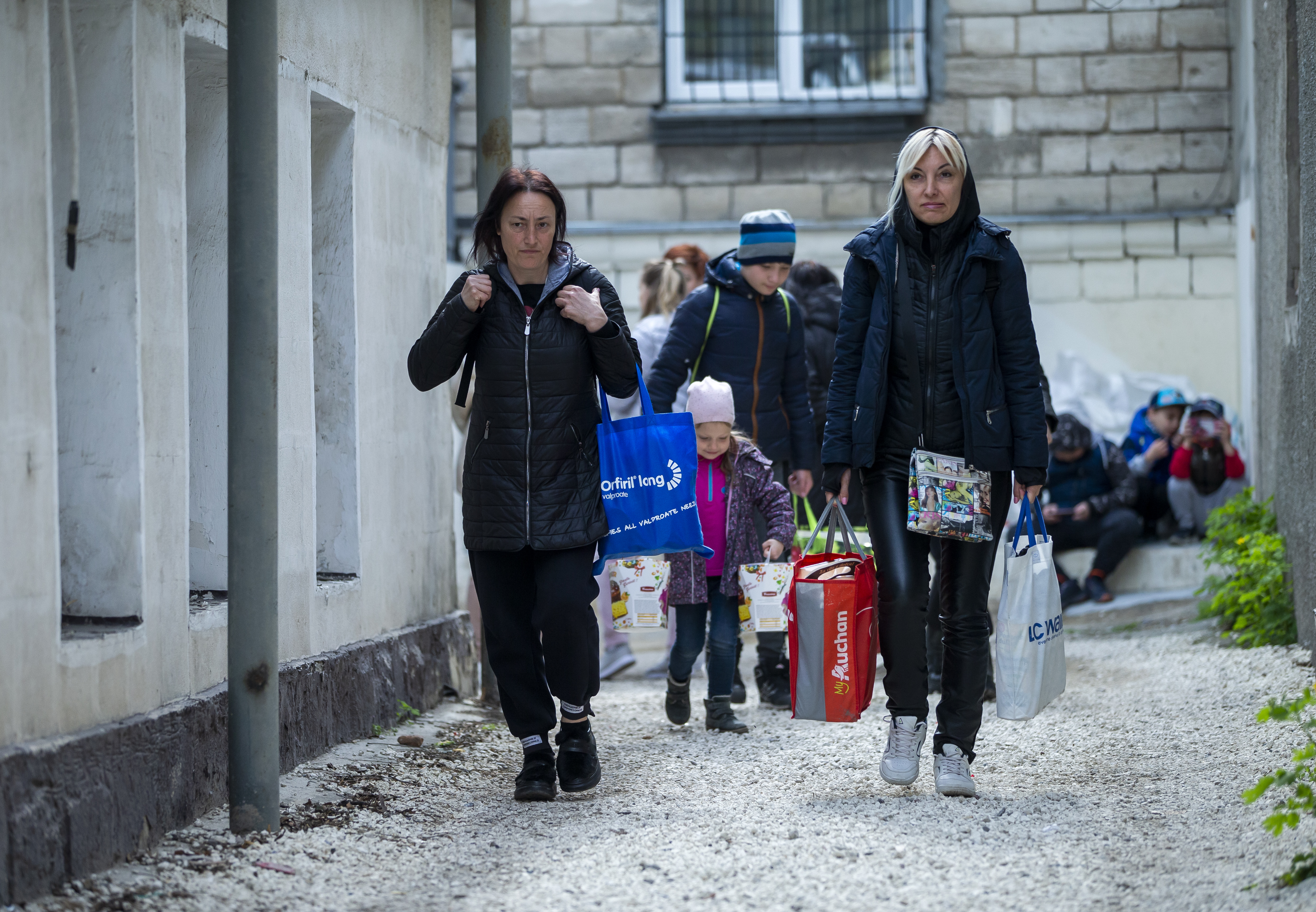 Fleeing Ukrainians in Moldova