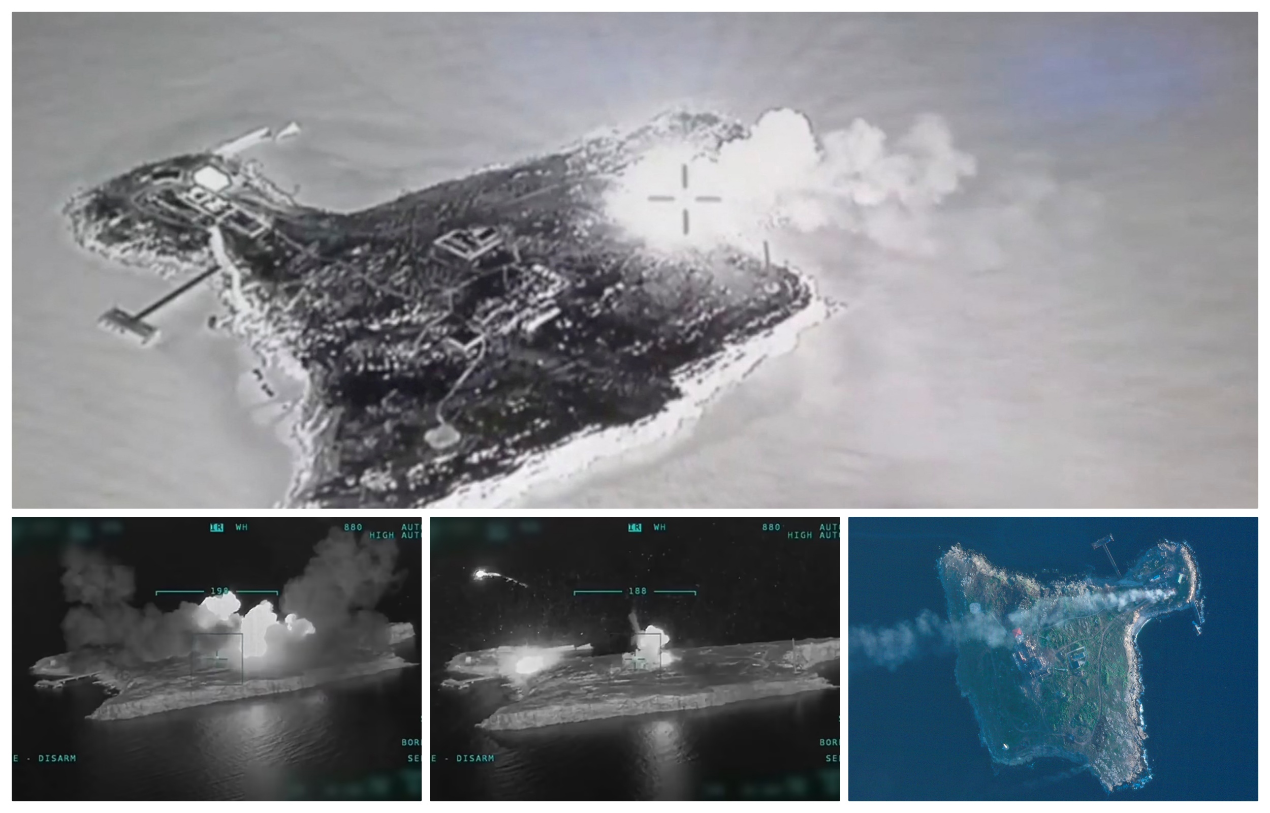 collage ostrvo napad