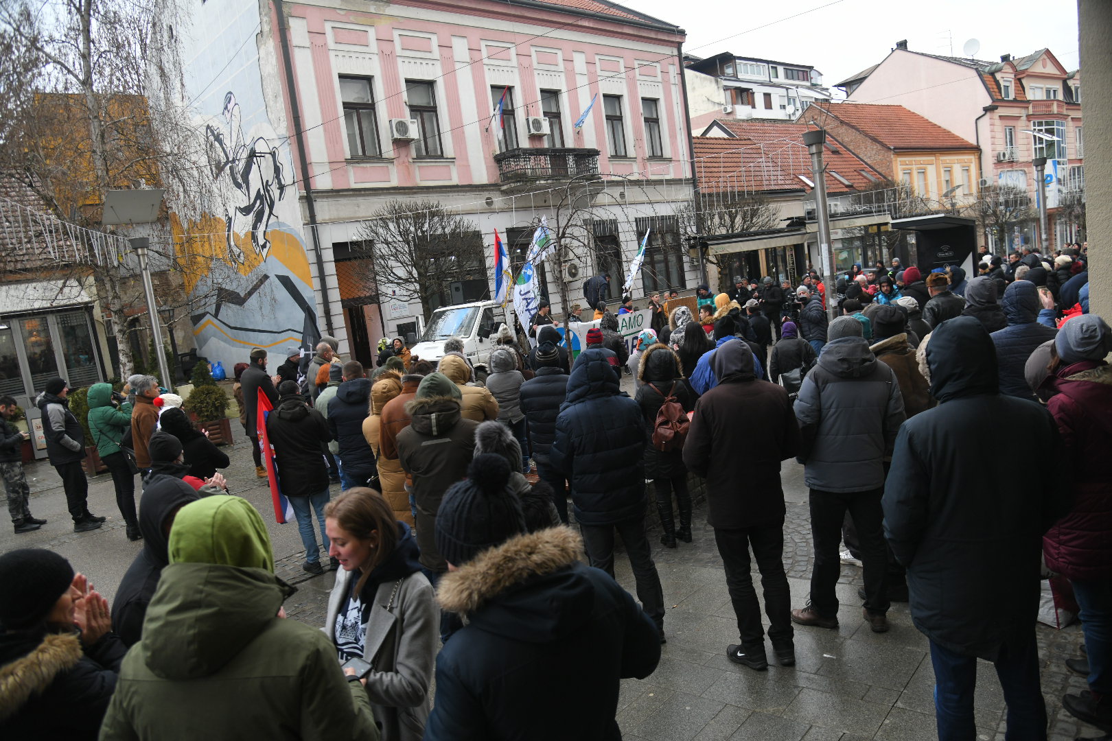 Loznica 22.01.2022. Protest protiv Rio Tinta, Rio Tinto, ne damo jadar, Foto: Nemanja Jovanović/Nova.rs