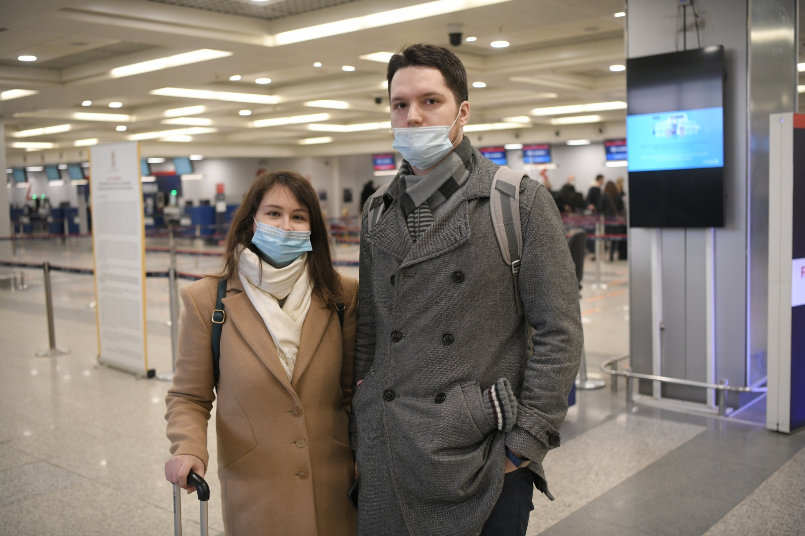 Beograd 01. mart 2022. Aerodrom Nikola Tesla let za Rusiju Moskvu putnici Foto:Dragan Mujan/Nova.rs