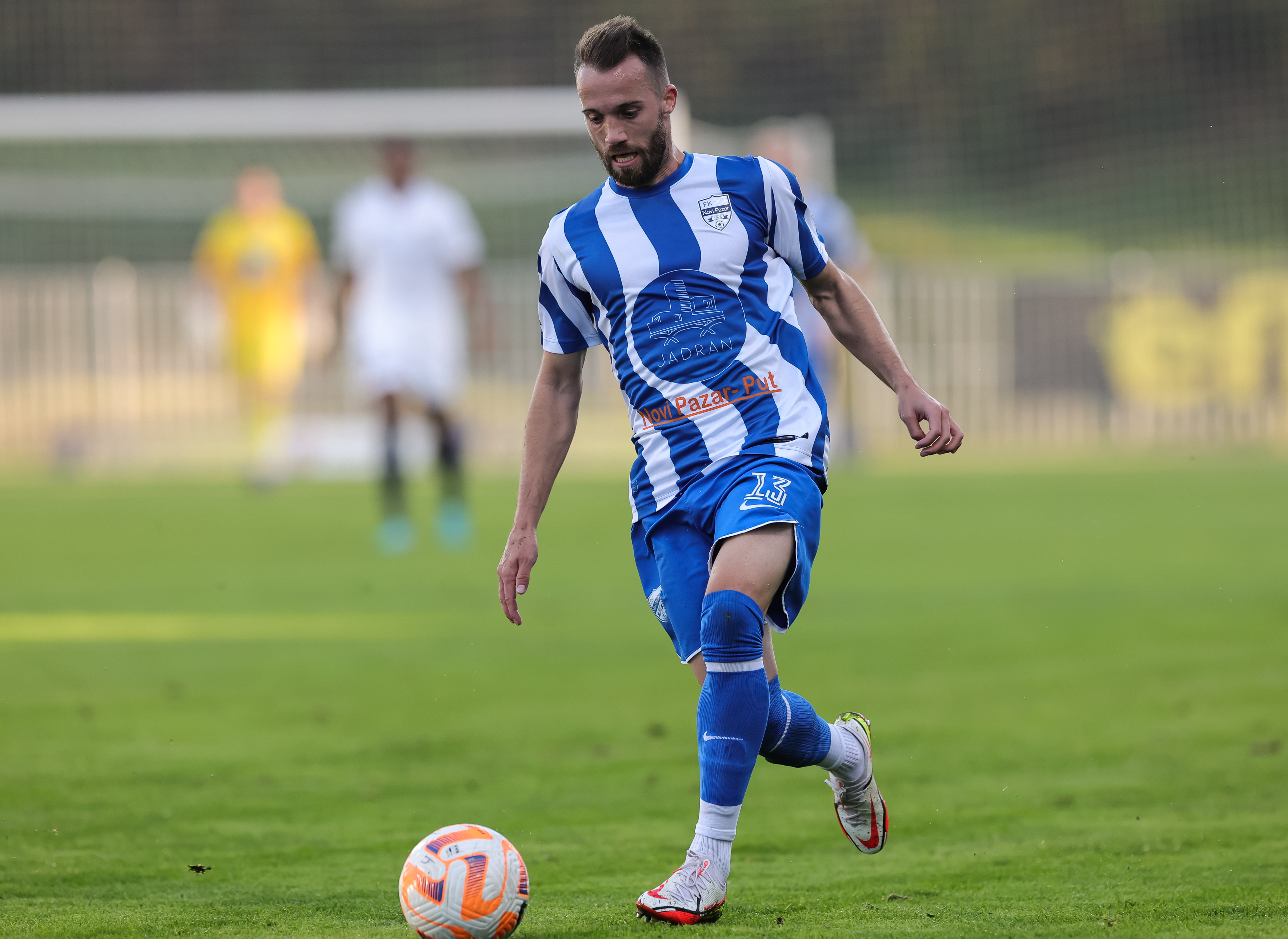 Mustafa Mujezinovic during the Mozzart Super Liga 2022/2023 match Cukaricki and Novi Pazar at stadium FK Cukaricki on October  29, 2022 in Belgrade, Serbia. (Photo by Srdjan Stevanovic/Starsport.rs ©)