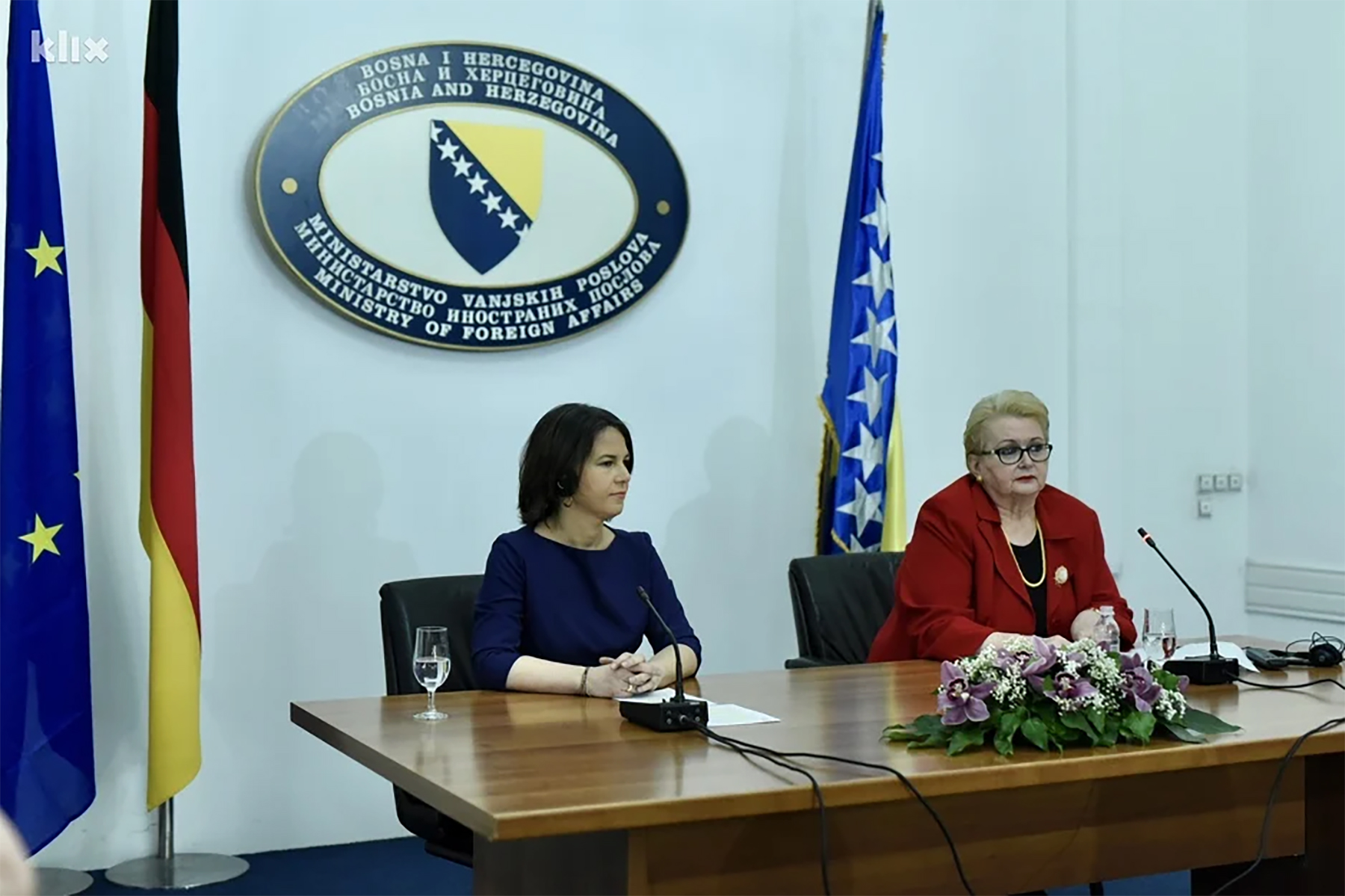 sarajevo 10.03.2022  bisera turković i analena berbok Annalena Baerbock