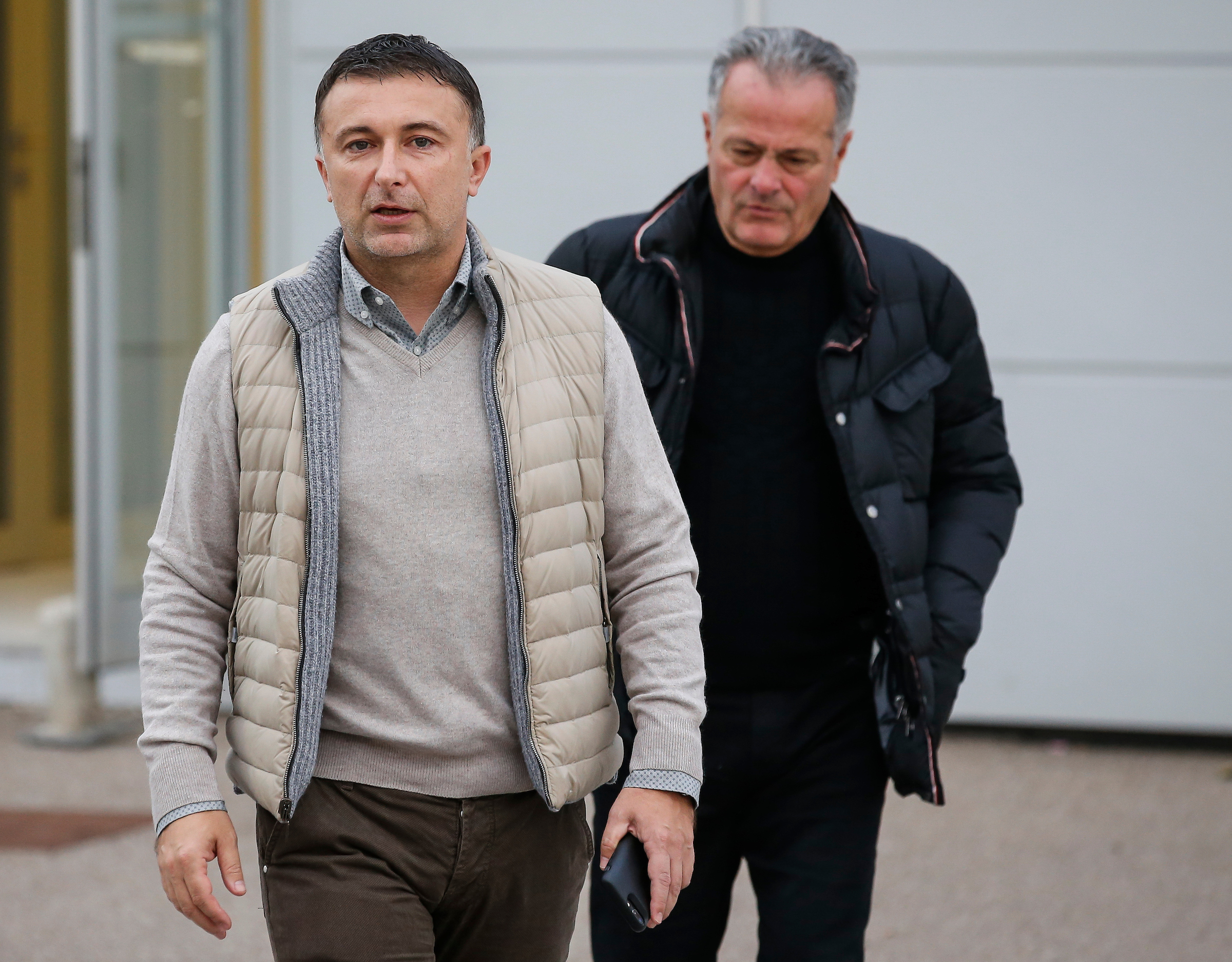 Fudbal Soccer Press and Training reprezentacije pred mec sa Ukrajina Ukraine
Vladimir Matijasevic (L) and Nenad Bjekovic
Stara Pazova, 16.11.2019.
foto: Srdjan Stevanovic/Starsportphoto ©