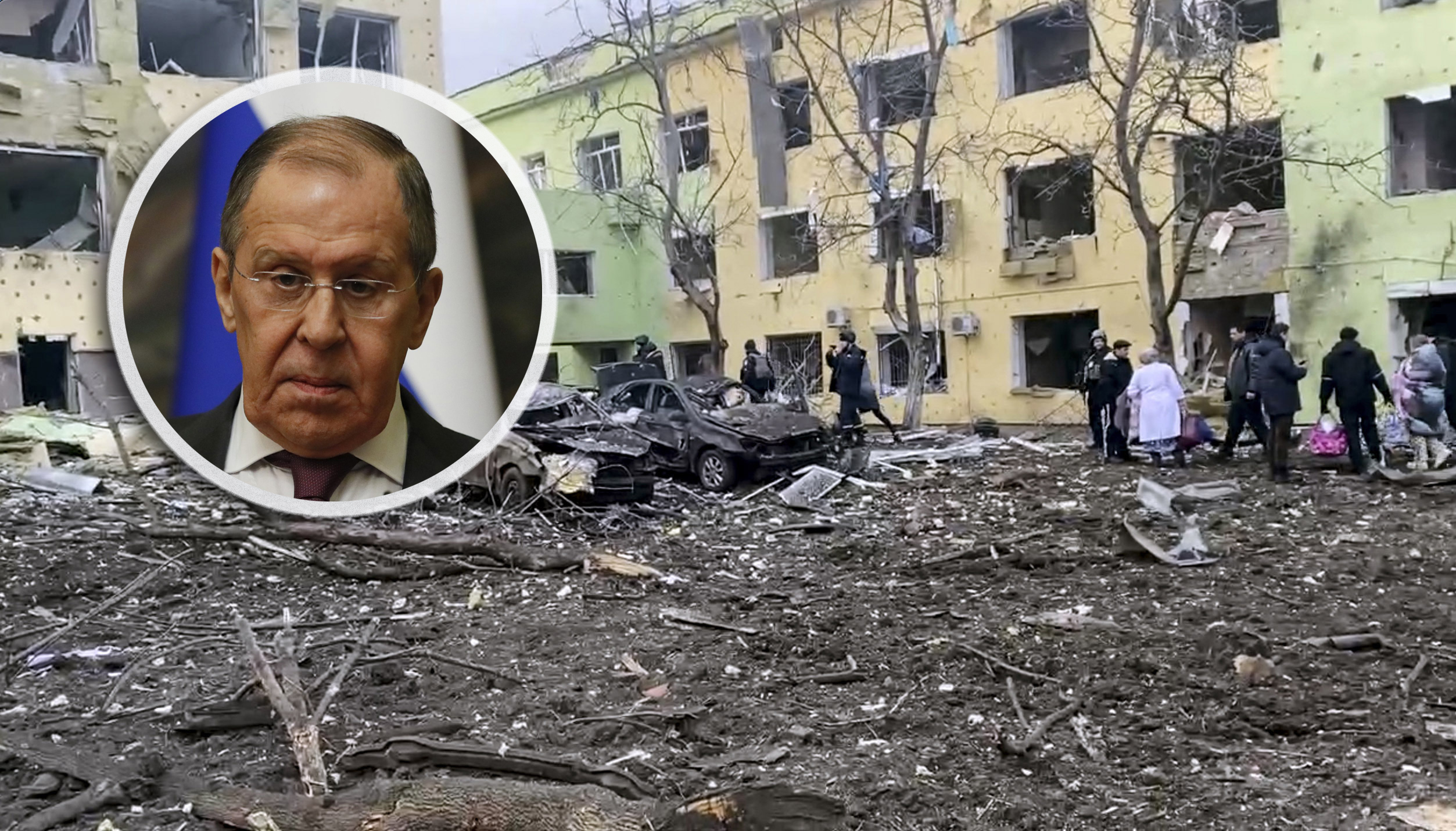 Bolnica Mariuopolj, Lavrov kombo Russia Ukraine War
