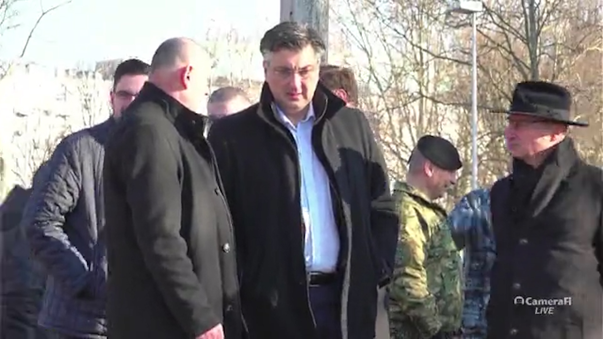 Plenković na mestu gde je pala bespilotna letelica