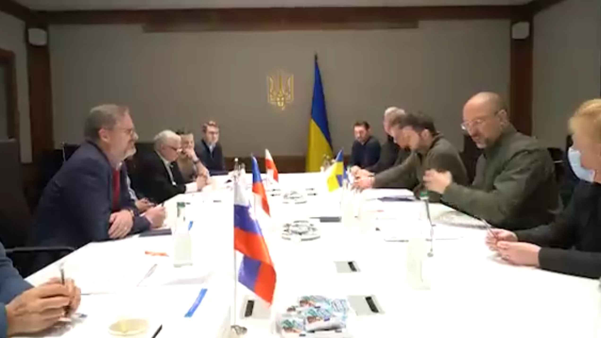 Sastanak lidera Slovenije, Češke i Poljske sa Vladimirom Zelenskim, Vladimir Zelenski, Ukrajina, rat Foto: Printscreen/Twitter/NEXTA/@nexta_tv