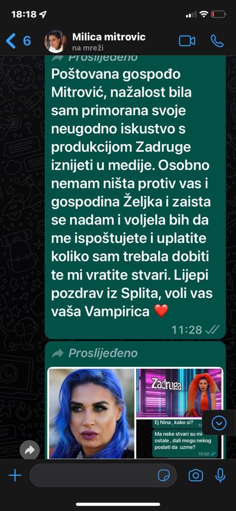 Vampirica Olja, Olja Einfalt Mihailović, Zadruga, poruke, prepiska Foto: Privatna arhiva/Olja Einfalt Mihailović